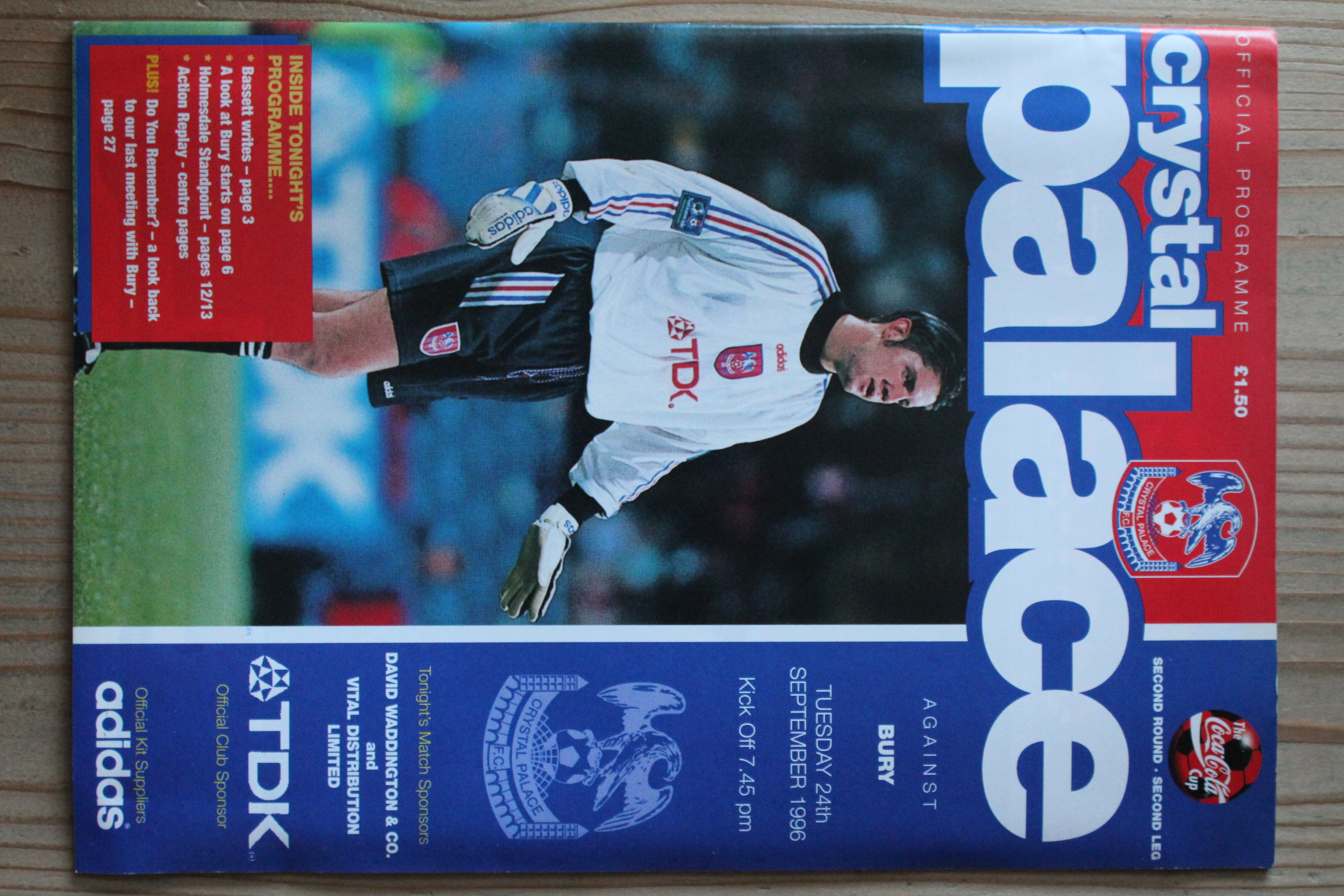 Crystal Palace FC v Bury FC