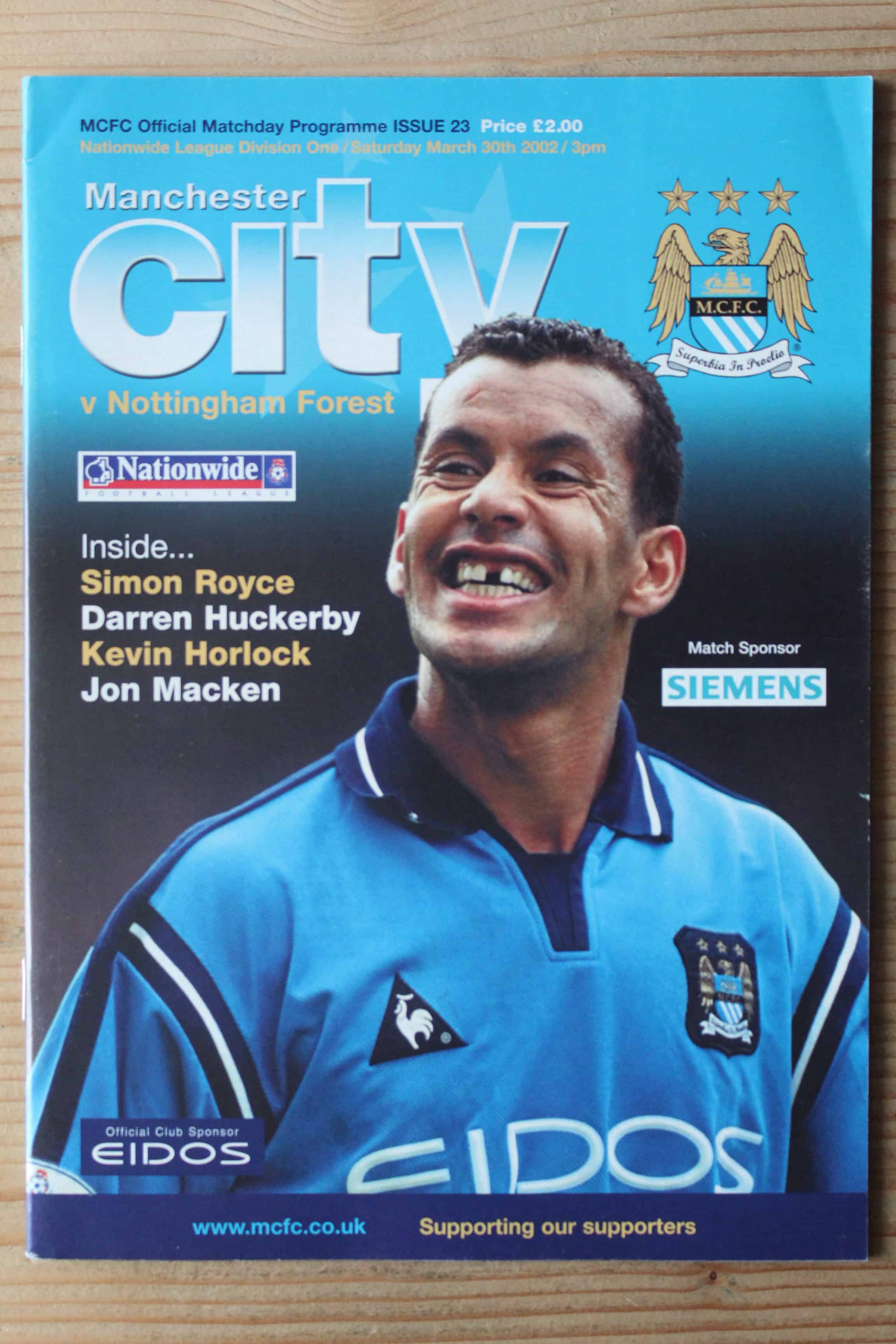 Manchester City FC v Nottingham Forest FC