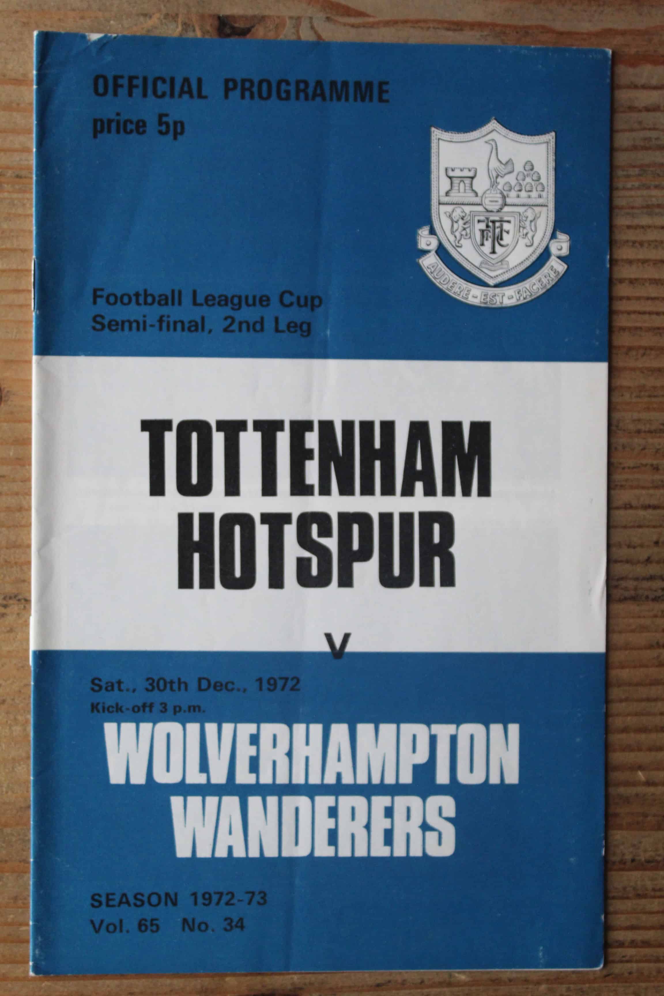 Tottenham Hotspur FC v Wolverhampton Wanderers FC