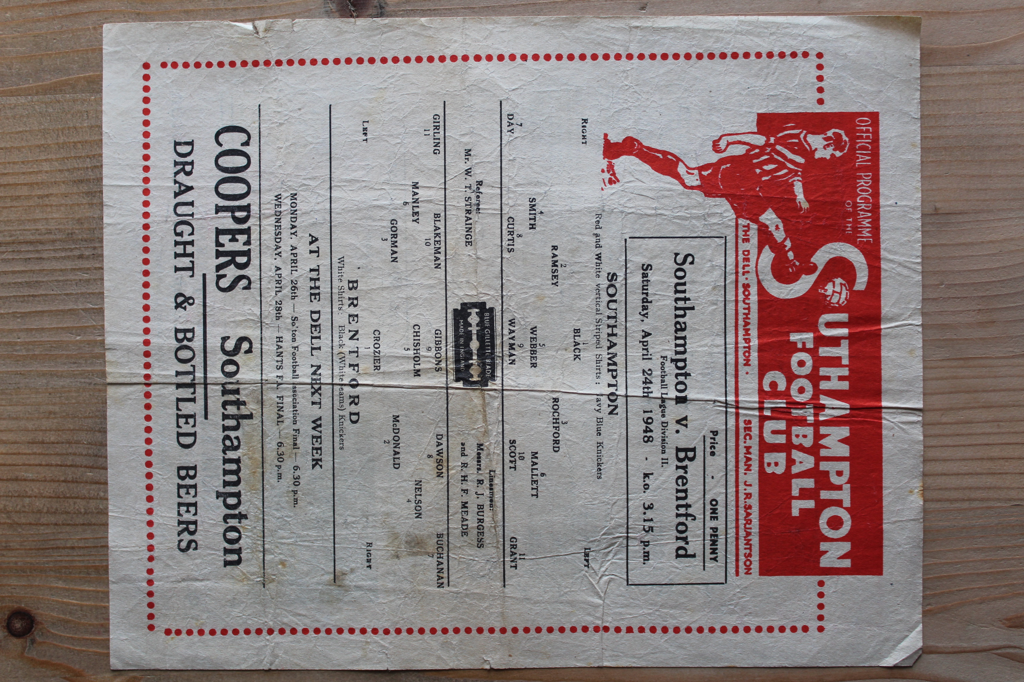 Southampton FC v Brentford FC