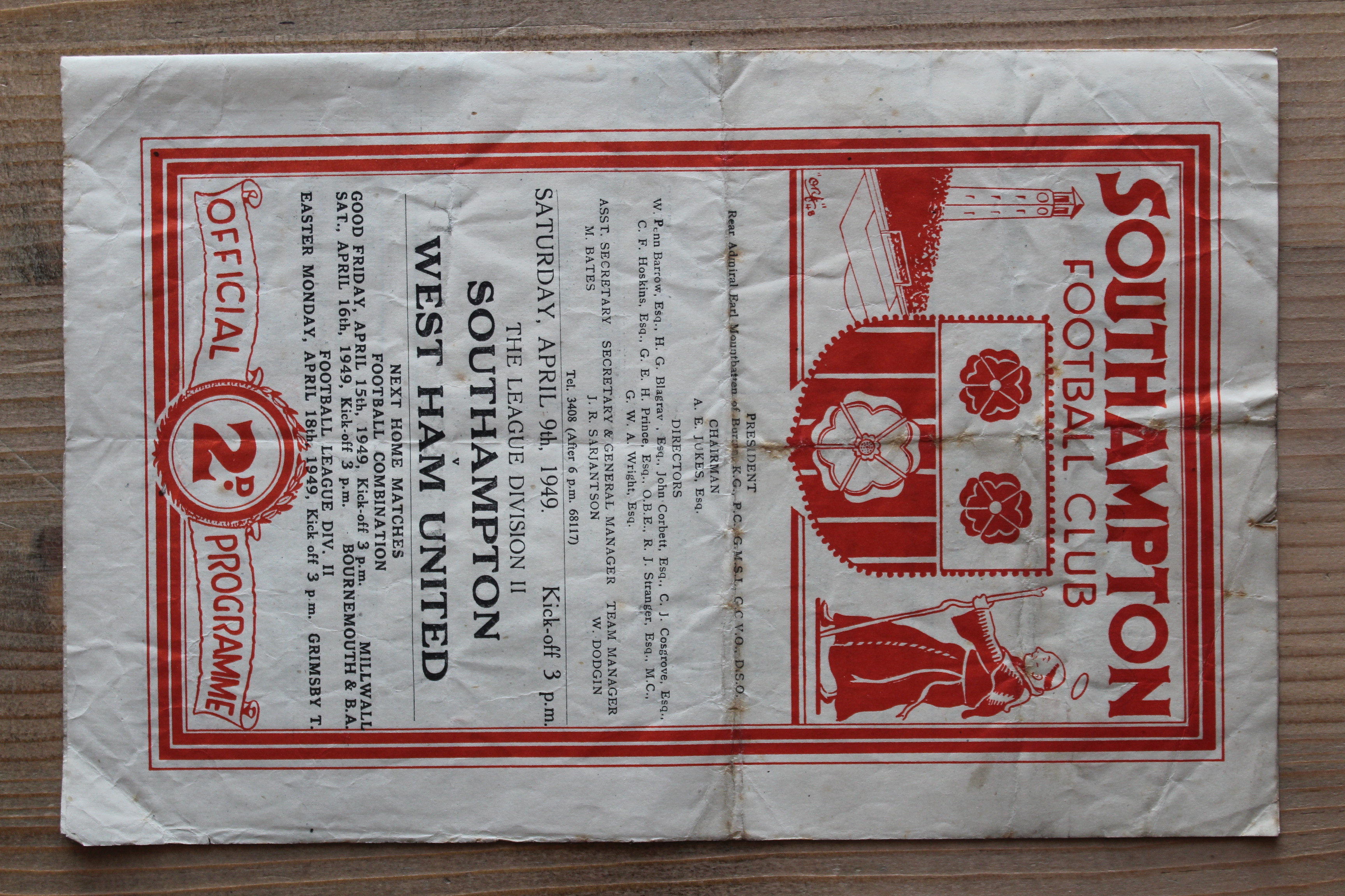 Southampton FC v Grimsby Town FC