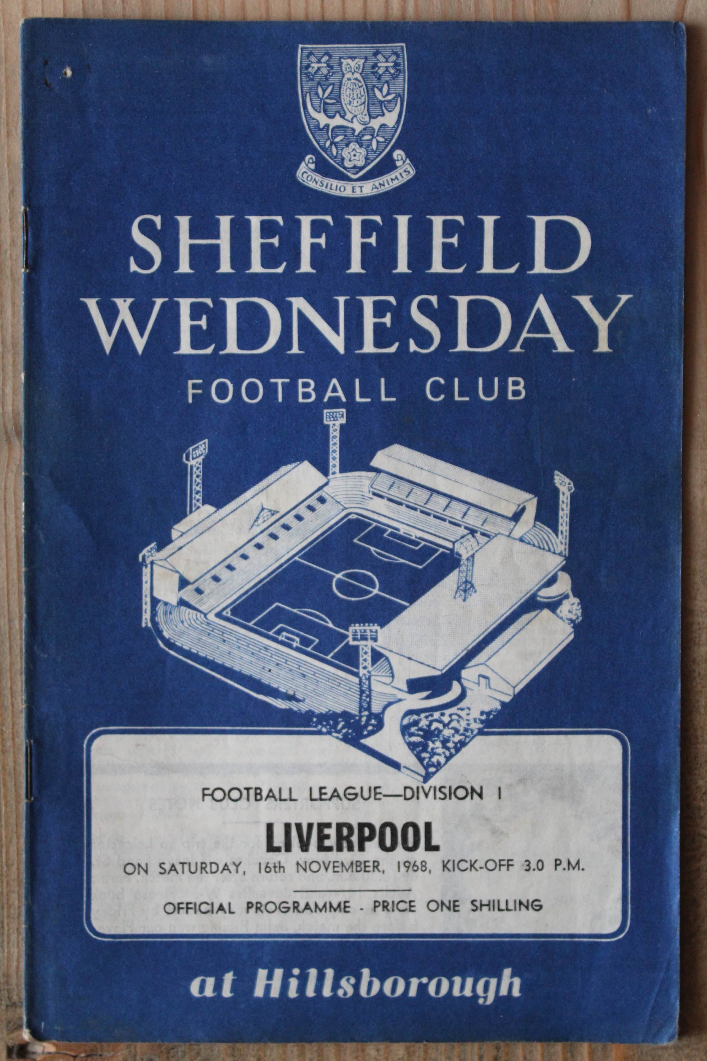 Sheffield Wednesday FC  v Liverpool FC