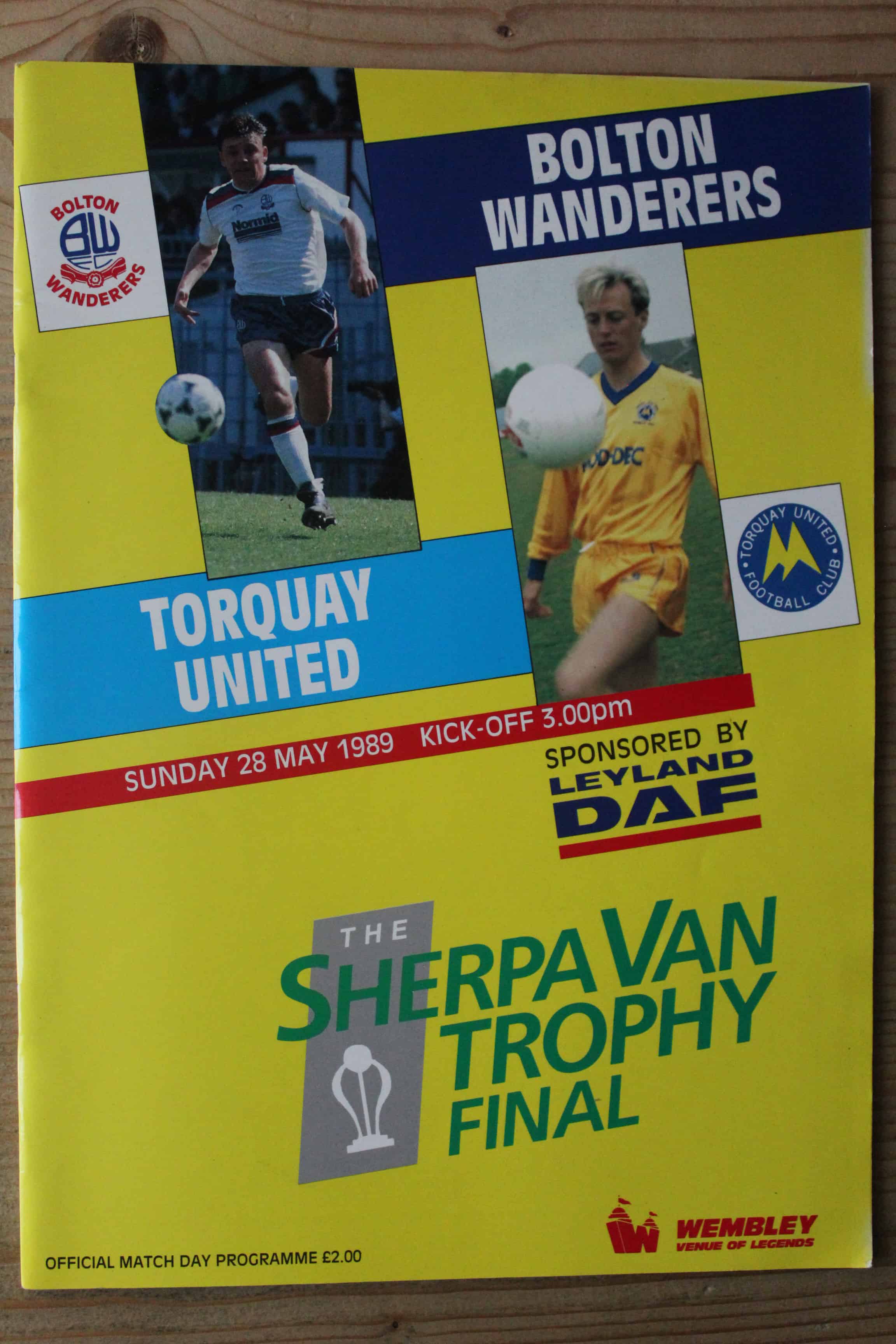 Bolton Wanderers FC v Torquay United FC