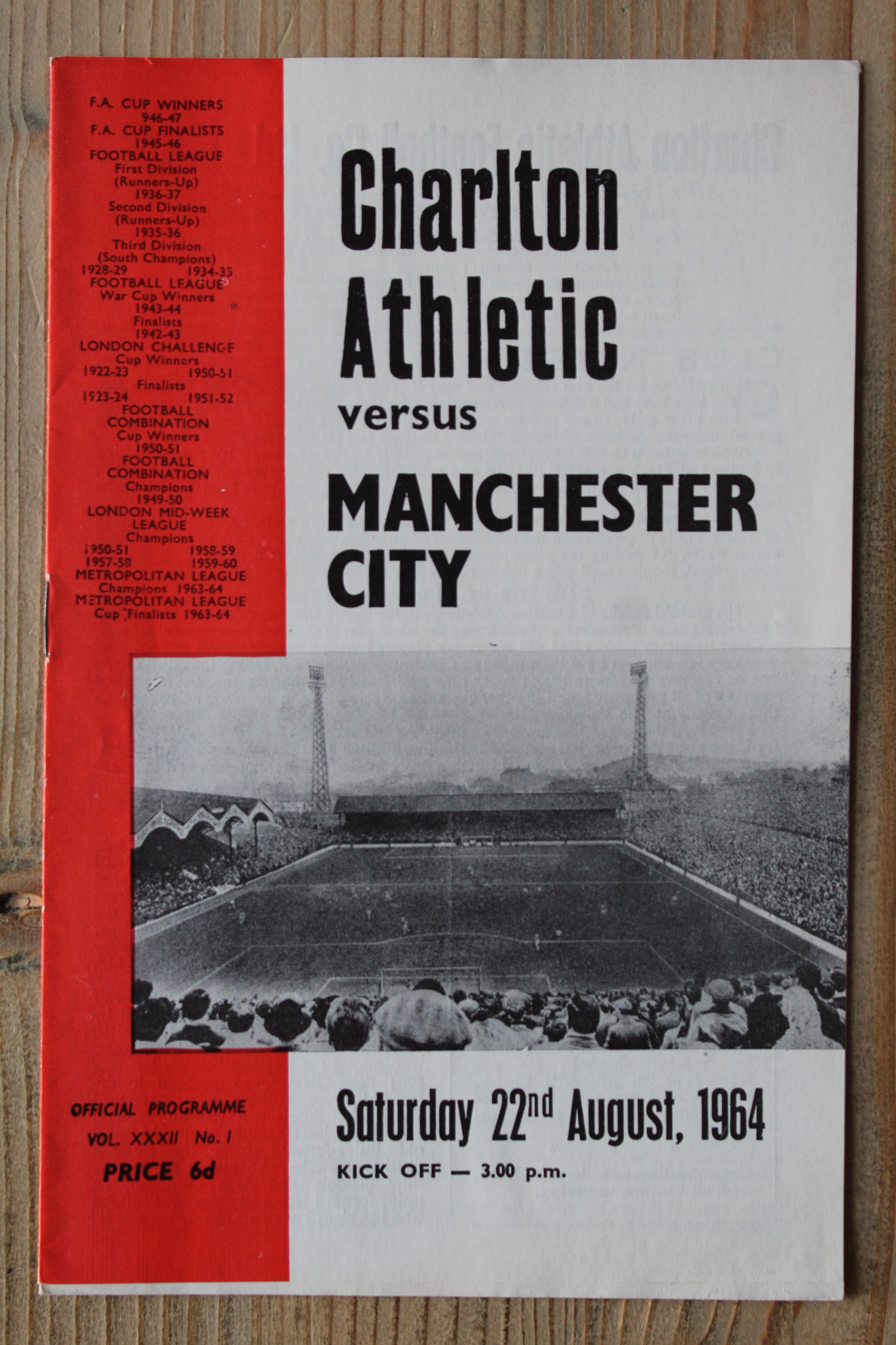 Charlton Athletic FC v Manchester City FC