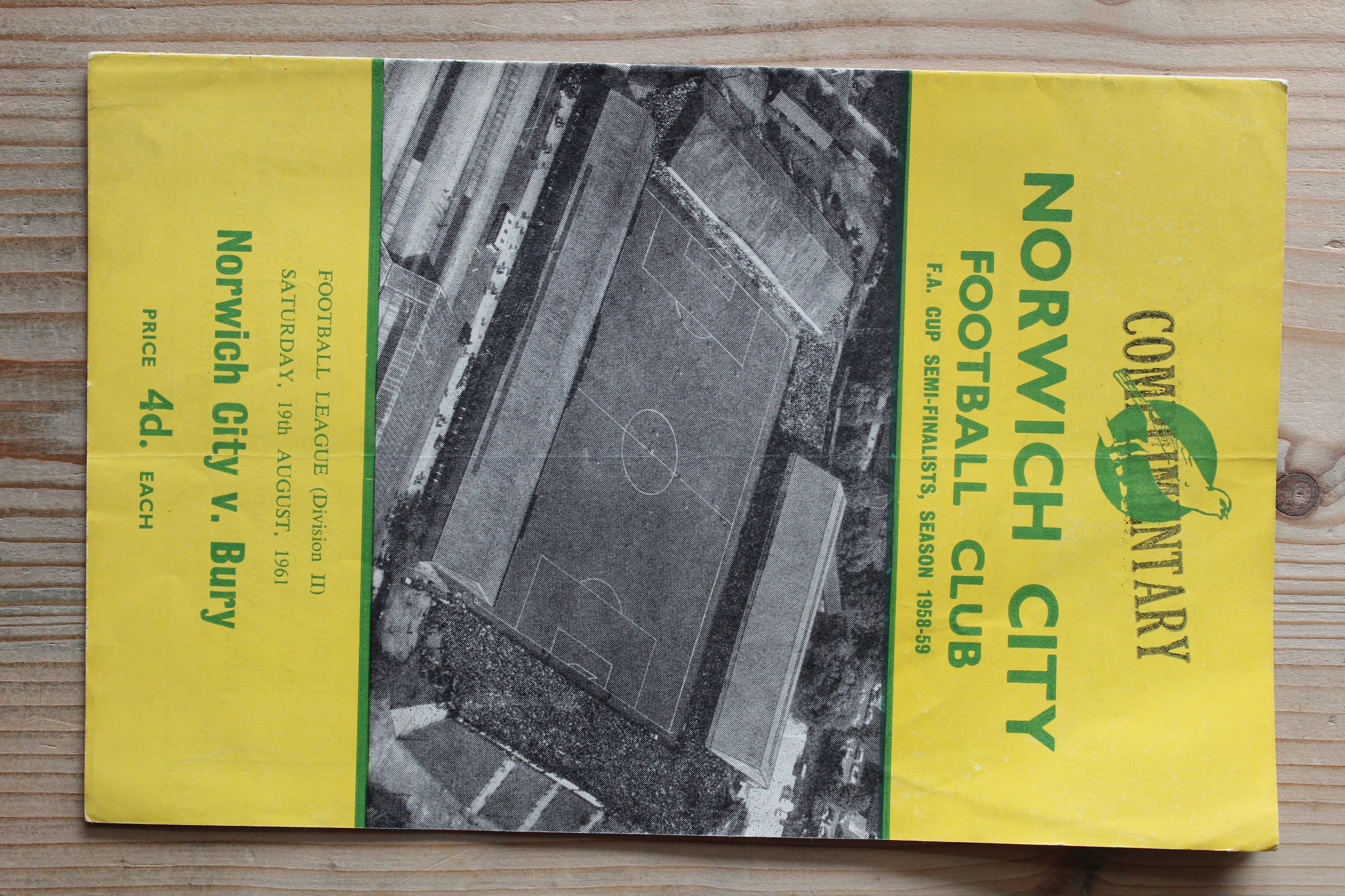 Norwich City FC v Bury FC