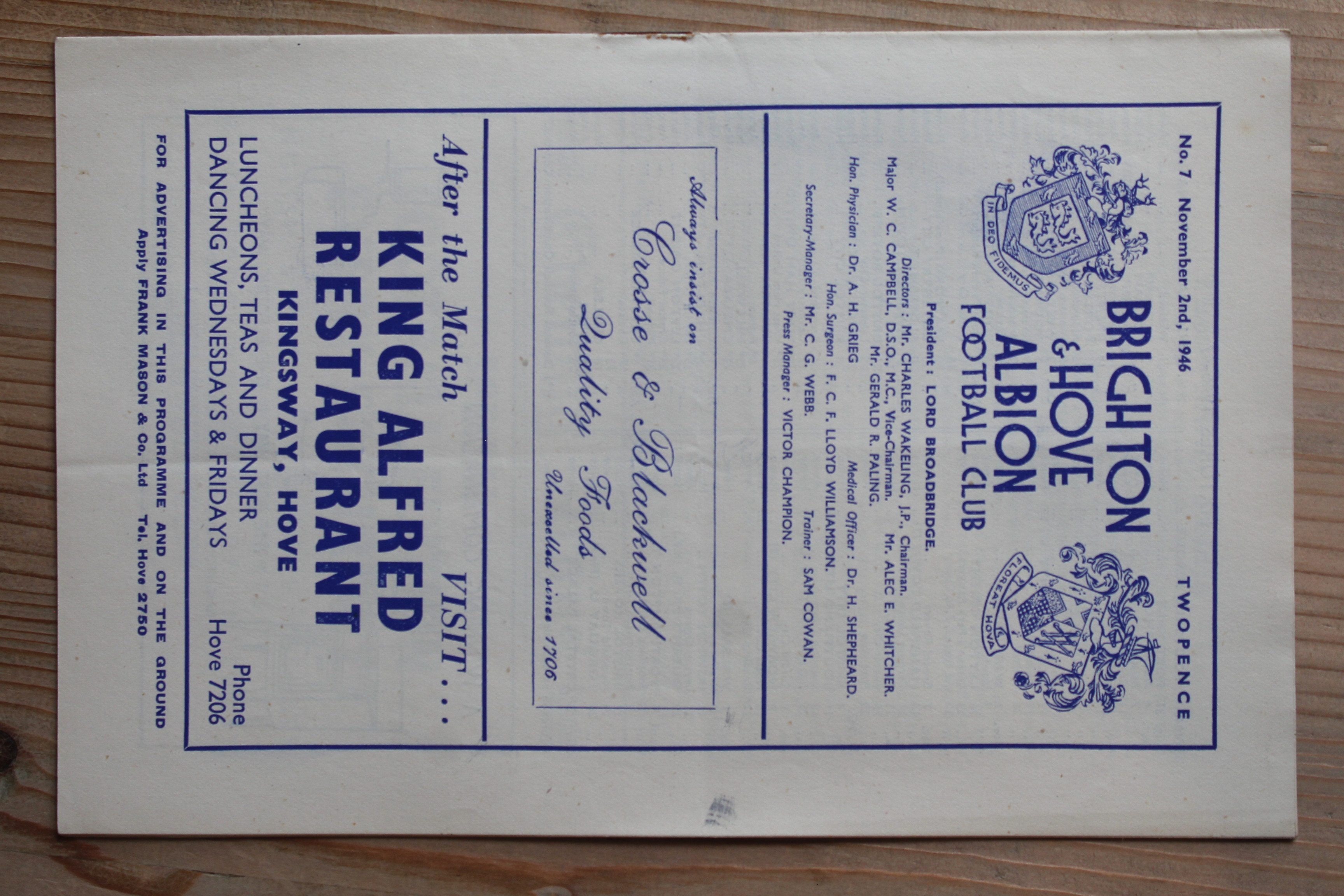 Brighton & Hove Albion FC v Watford FC