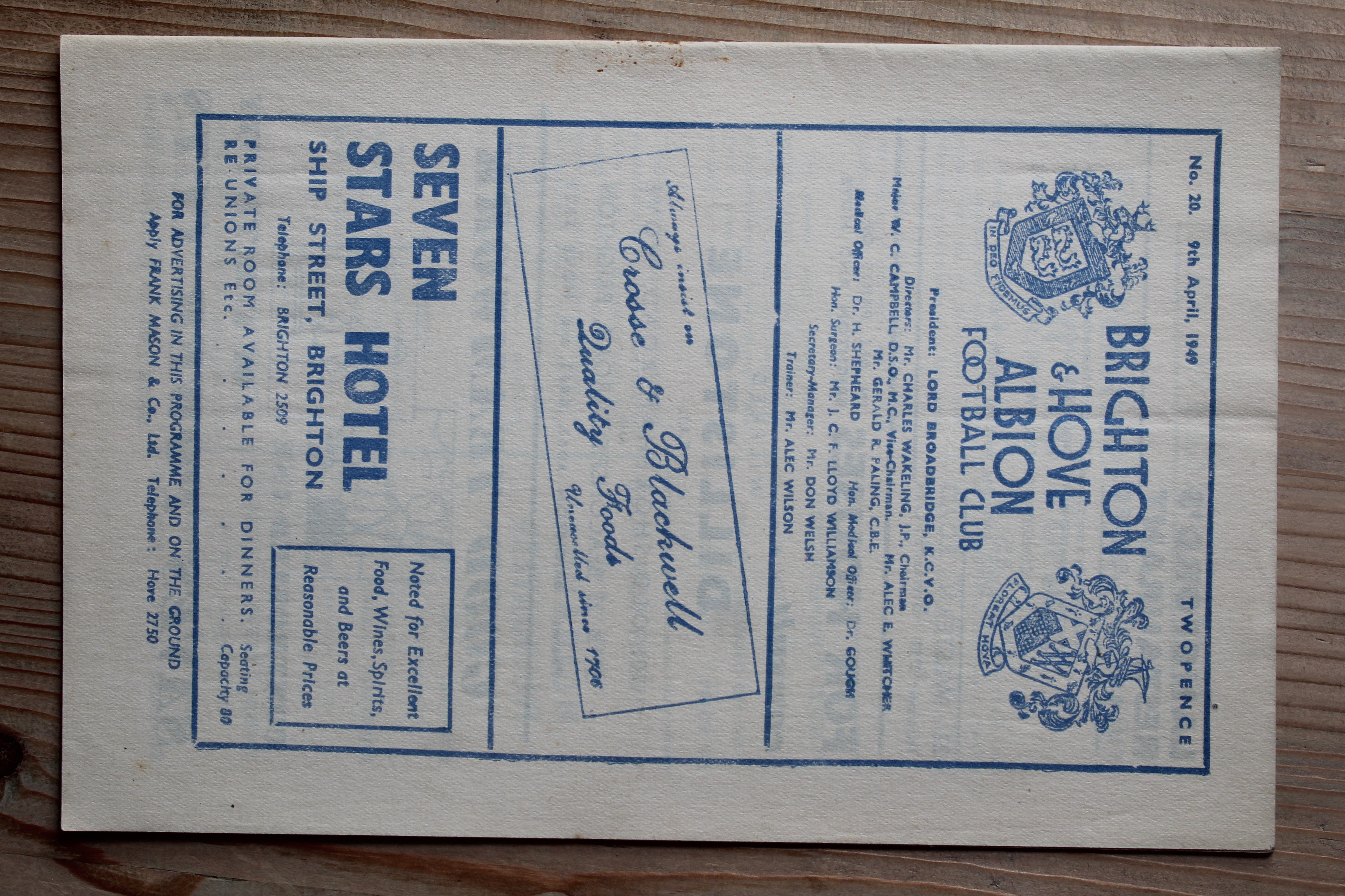 Brighton & Hove Albion FC v Bristol Rovers FC