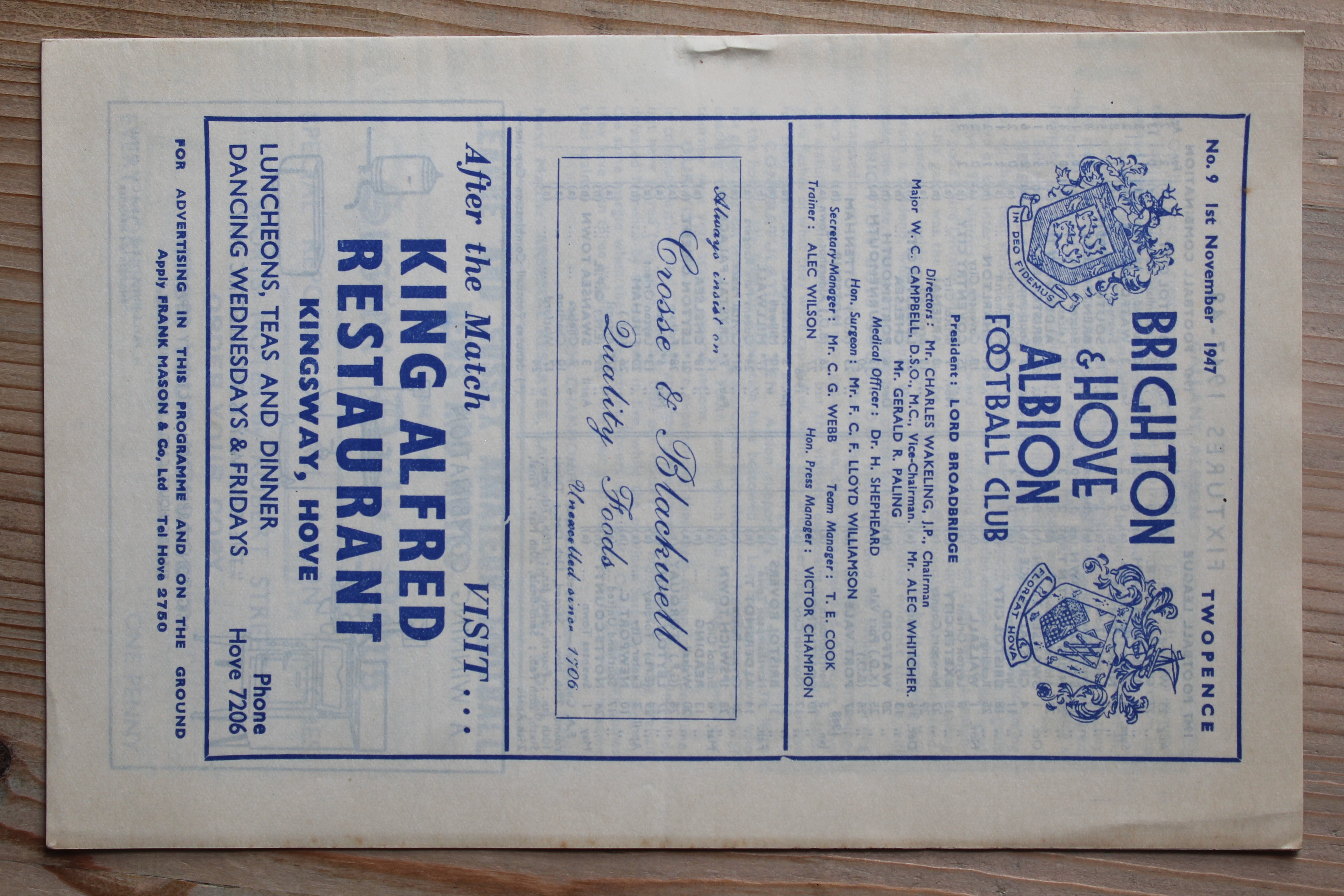 Brighton & Hove Albion FC v Walsall FC