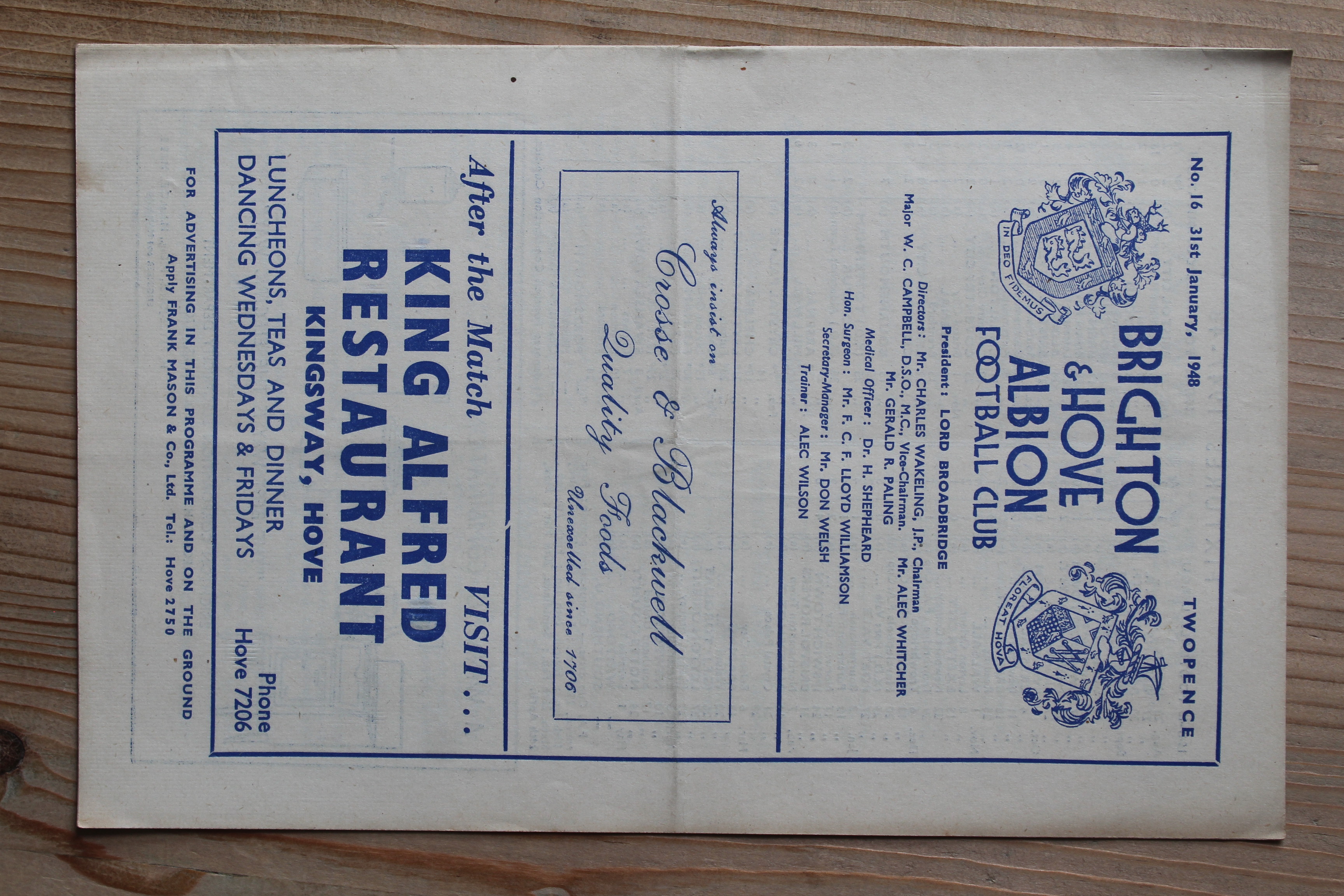 Brighton & Hove Albion FC v Bristol Rovers FC