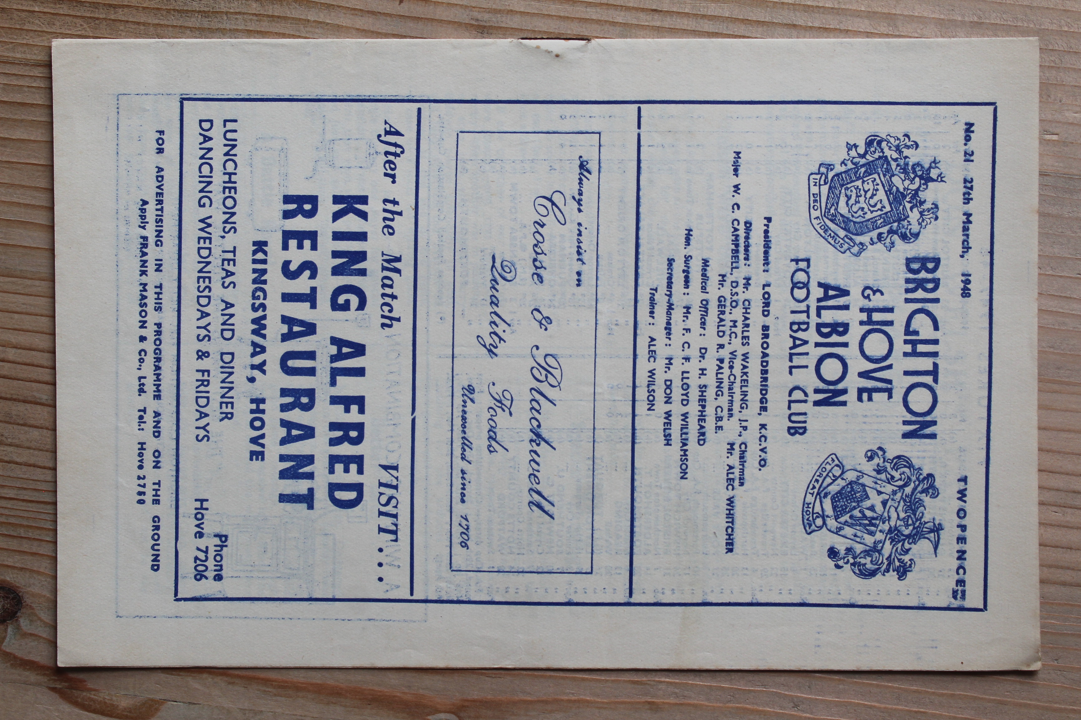 Brighton & Hove Albion FC v Leyton Orient FC