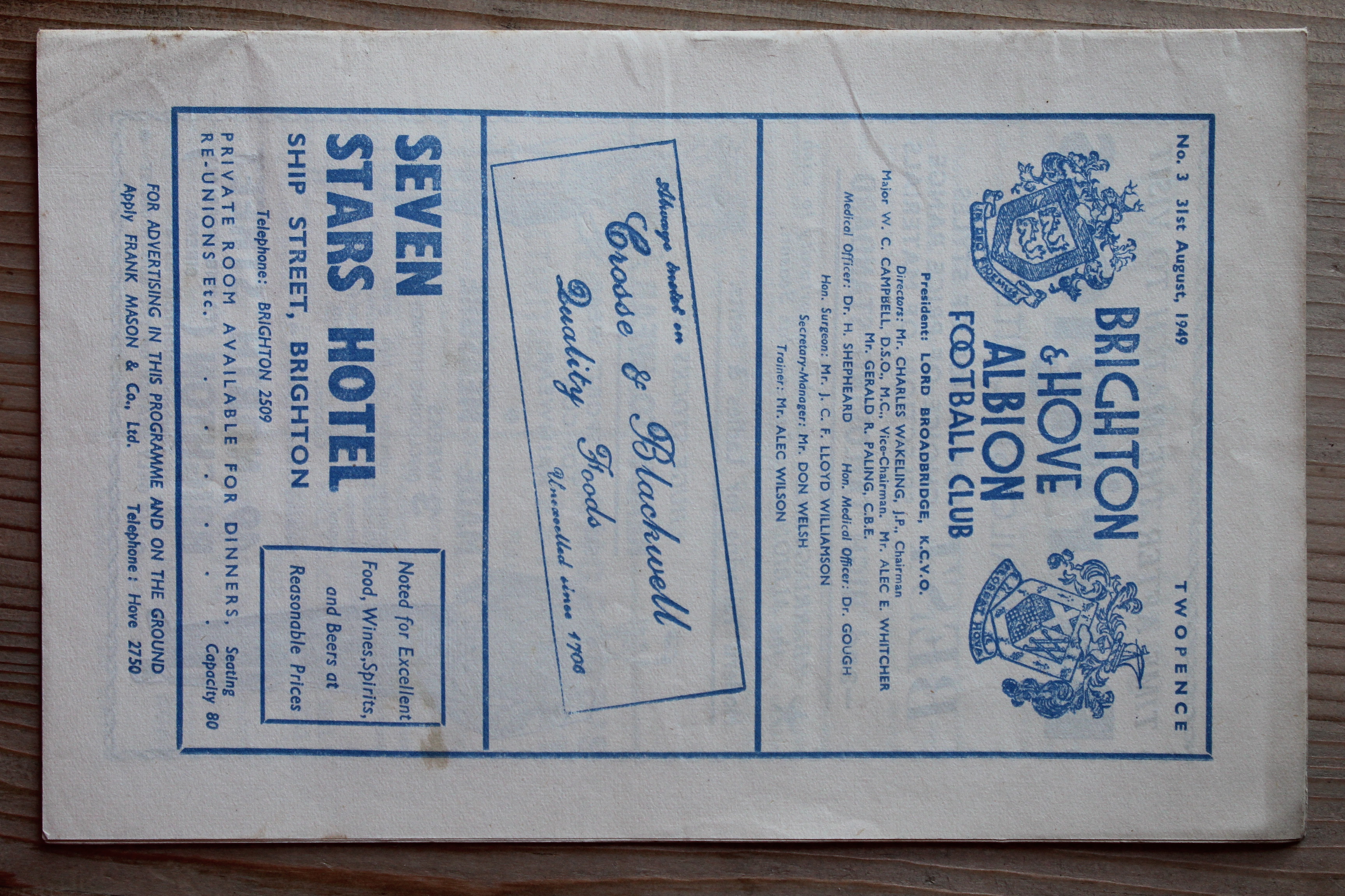 Brighton & Hove Albion FC v Aldershot F.C