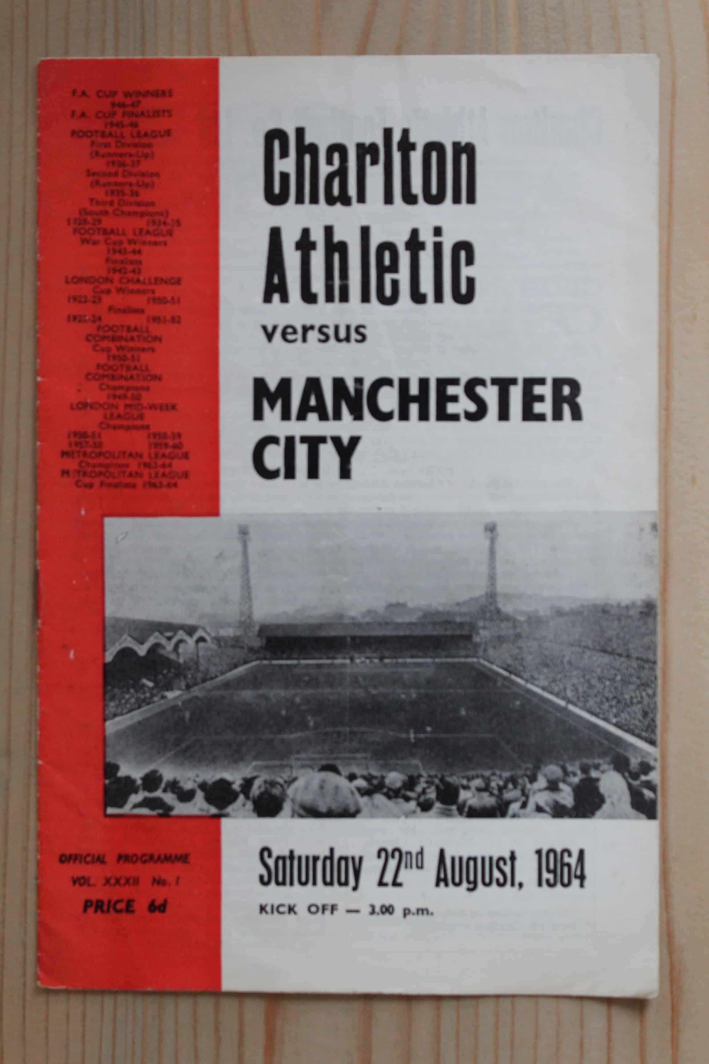 Charlton Athletic FC v Manchester City FC