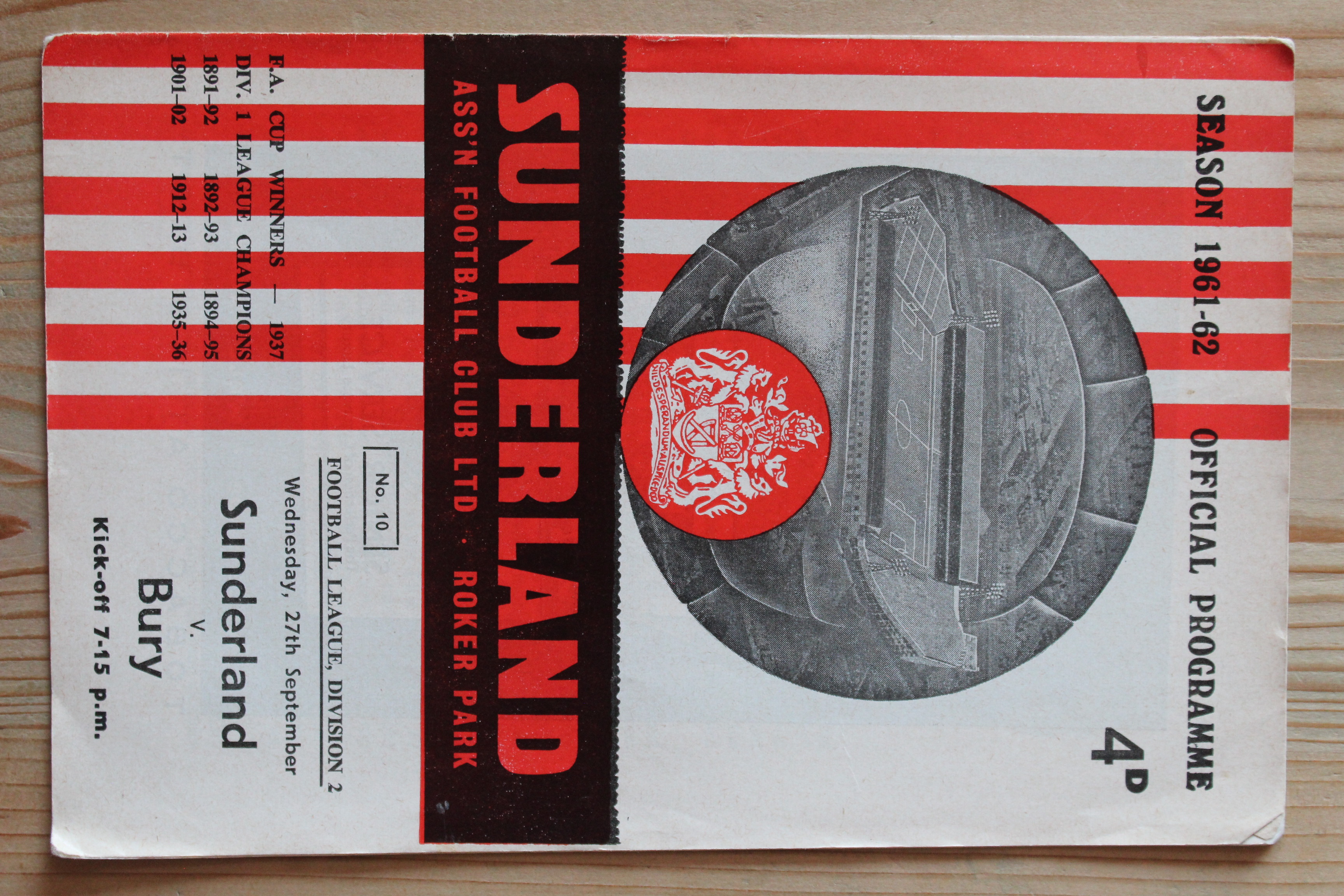 Sunderland FC v Bury FC