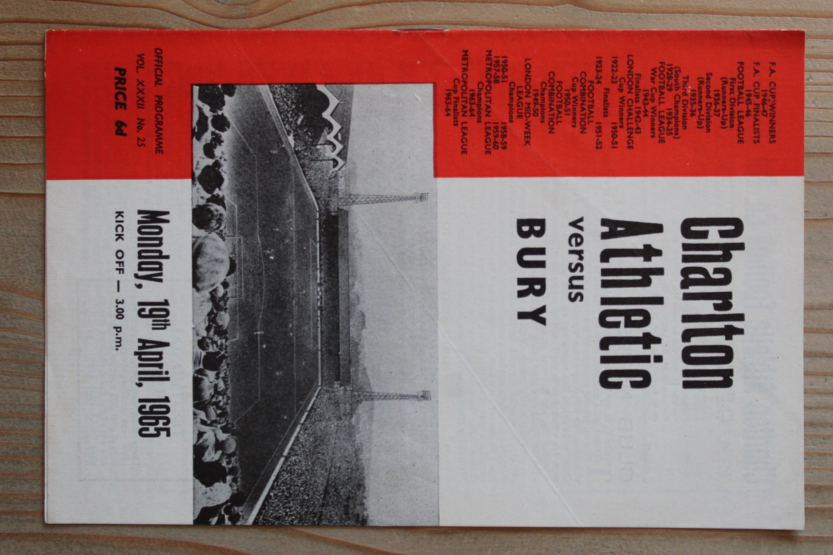 Charlton Athletic FC v Bury FC