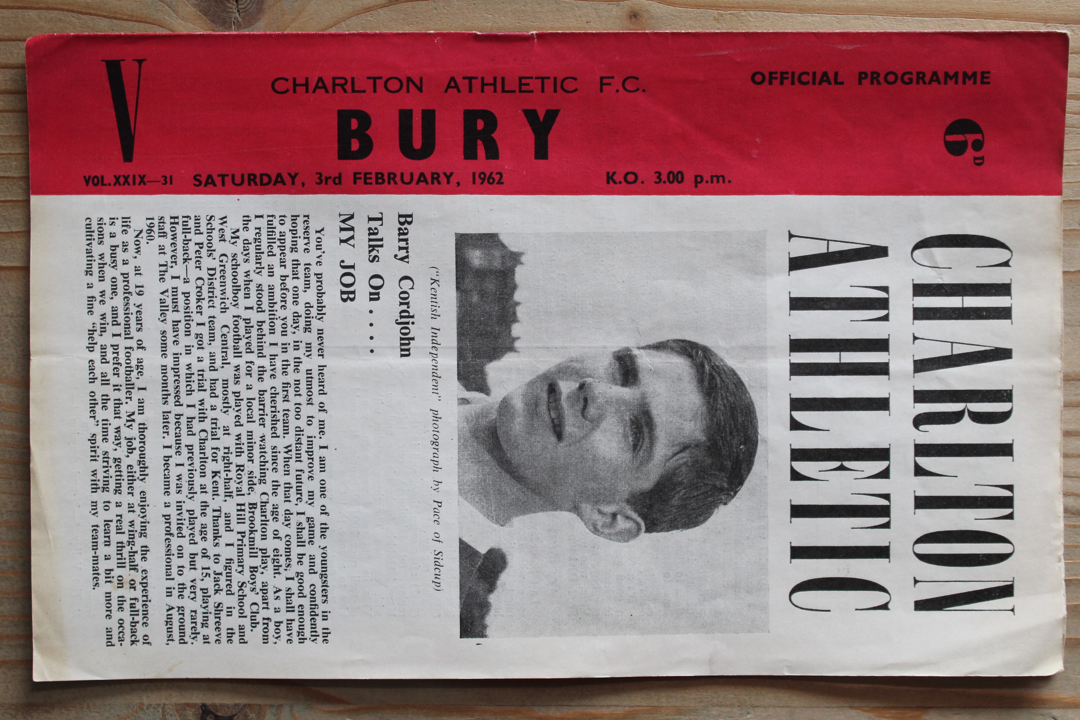 Charlton Athletic FC v Bury FC