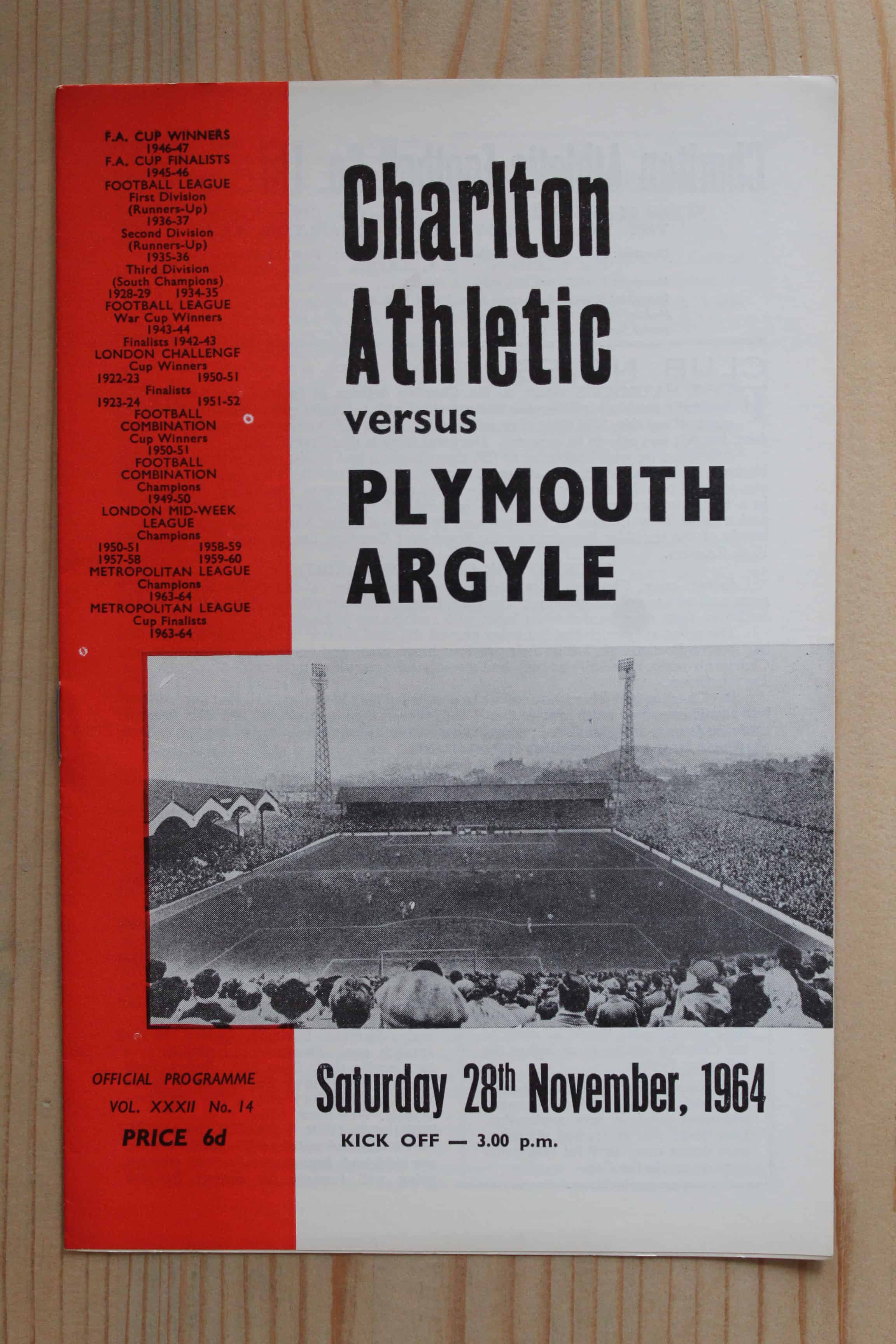 Charlton Athletic FC v Plymouth Argyle FC