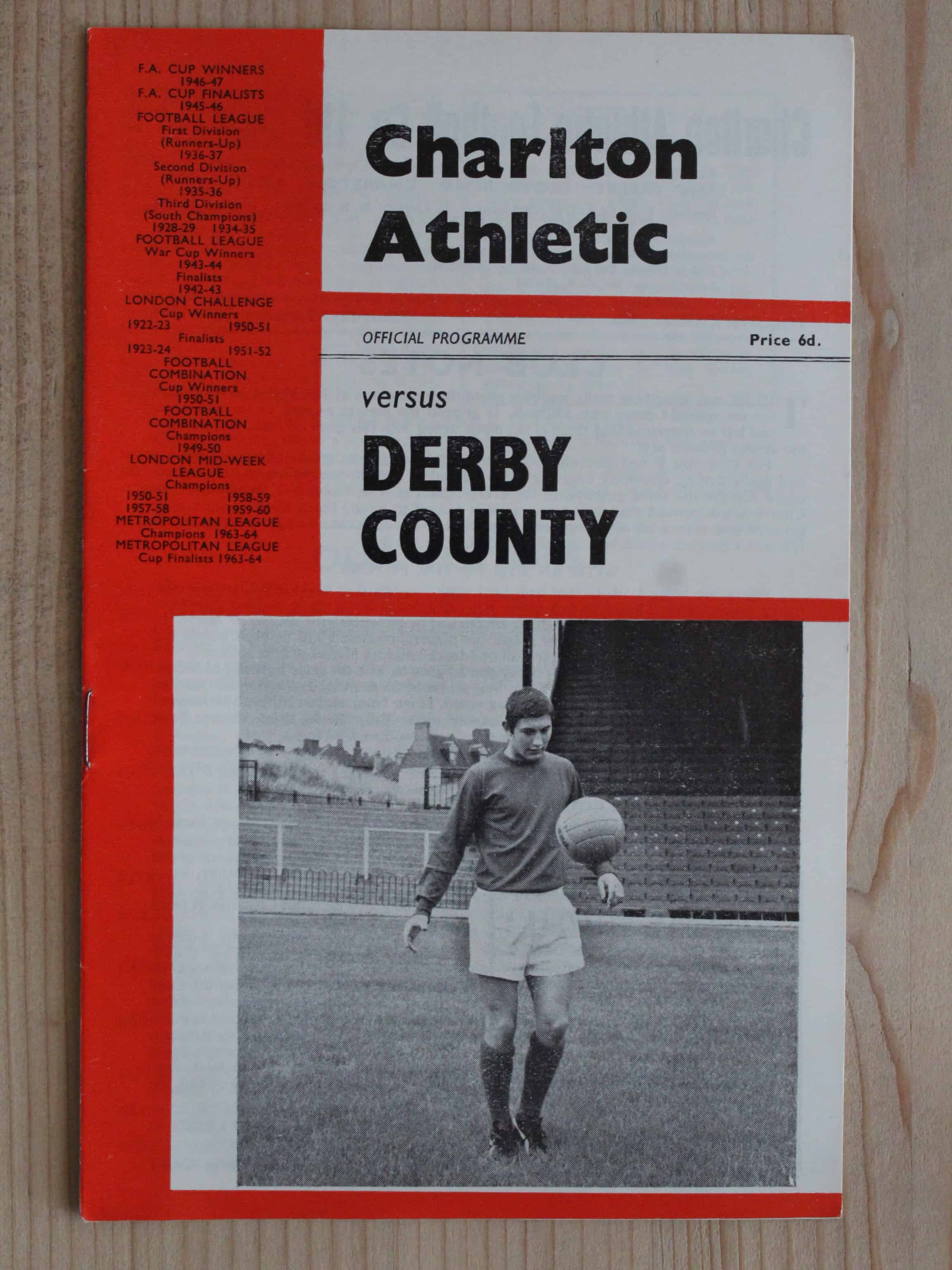 Charlton Athletic FC v Derby County FC