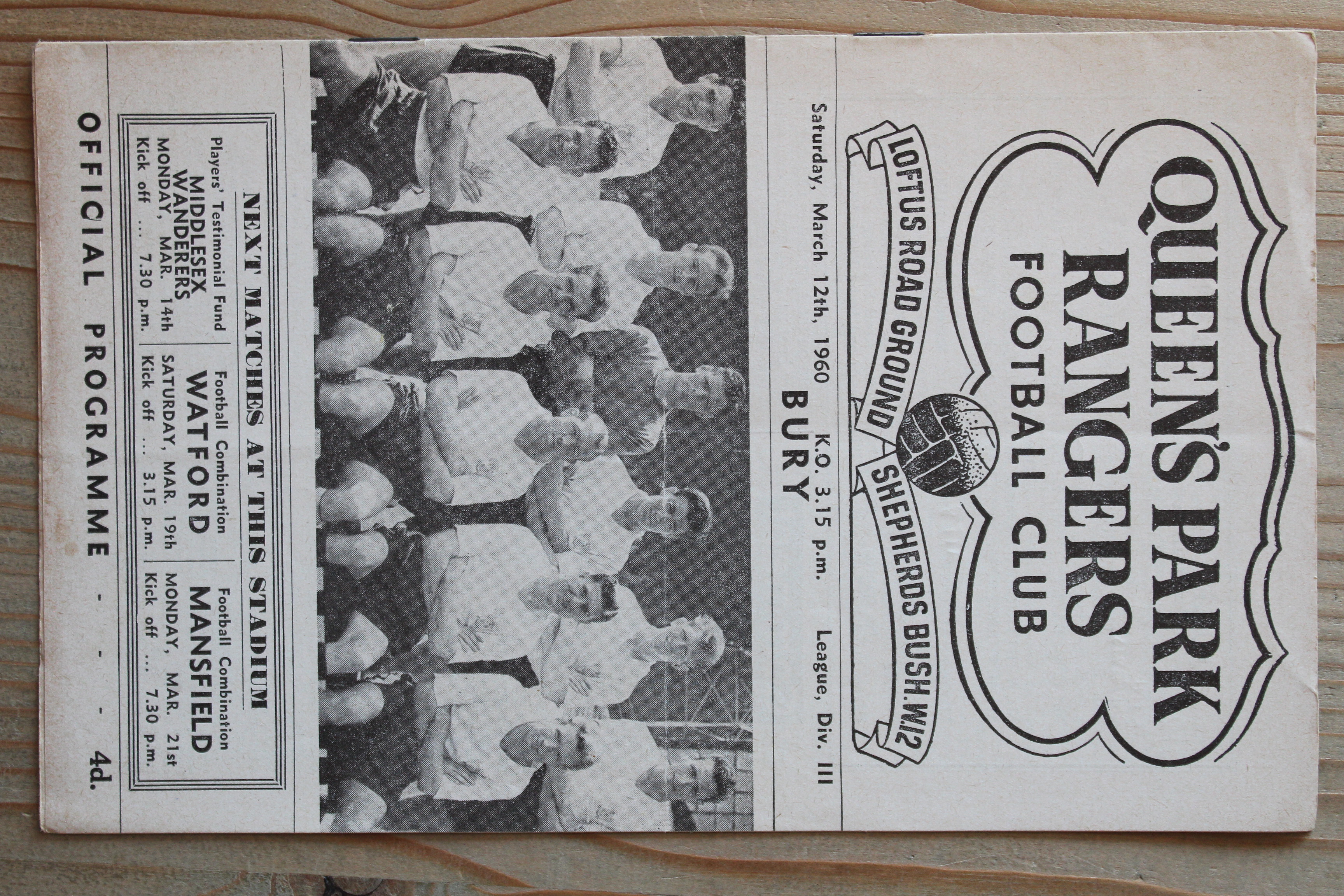 Queens Park Rangers FC v Bury FC