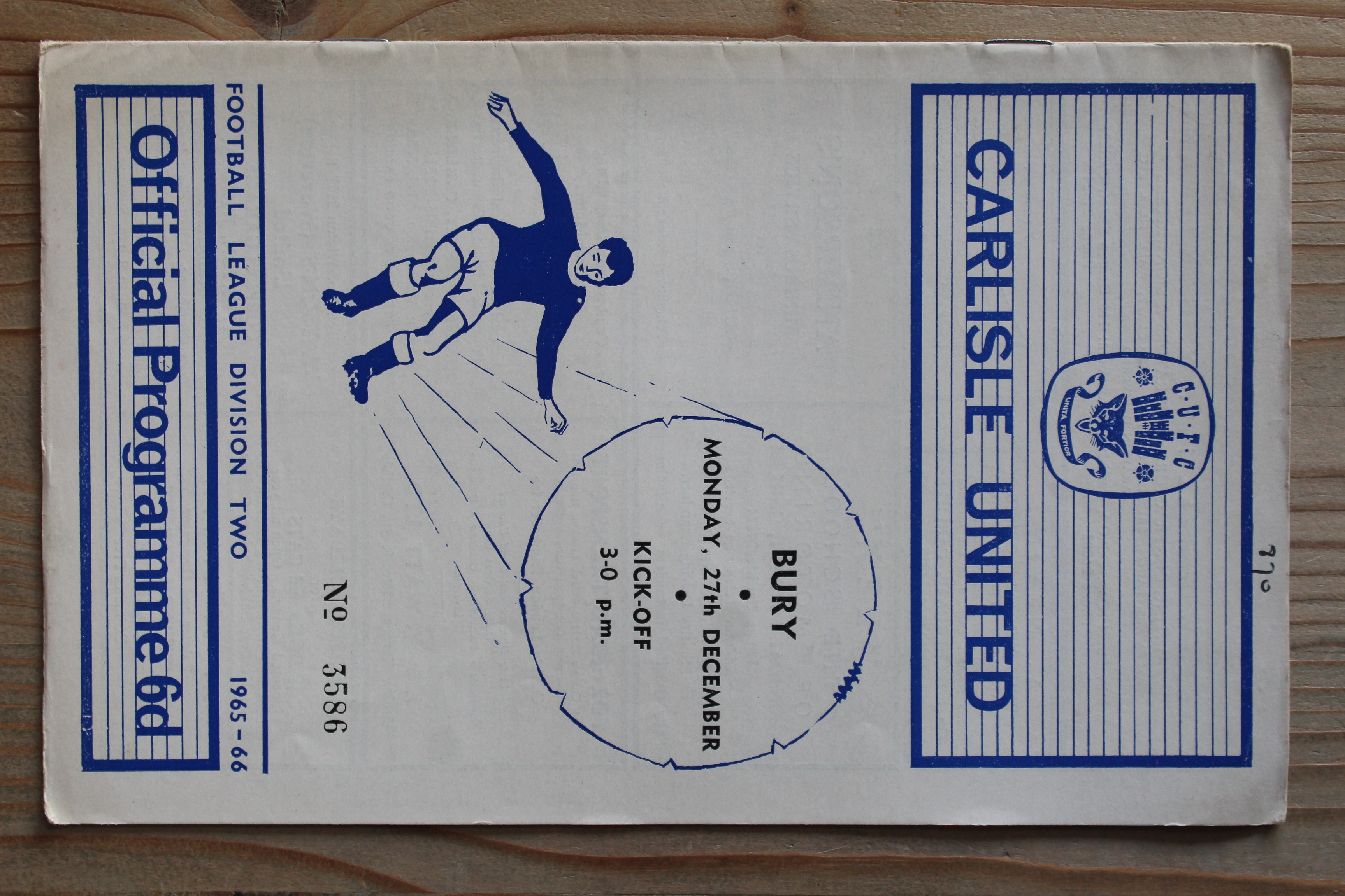 Carlisle United FC v Bury FC