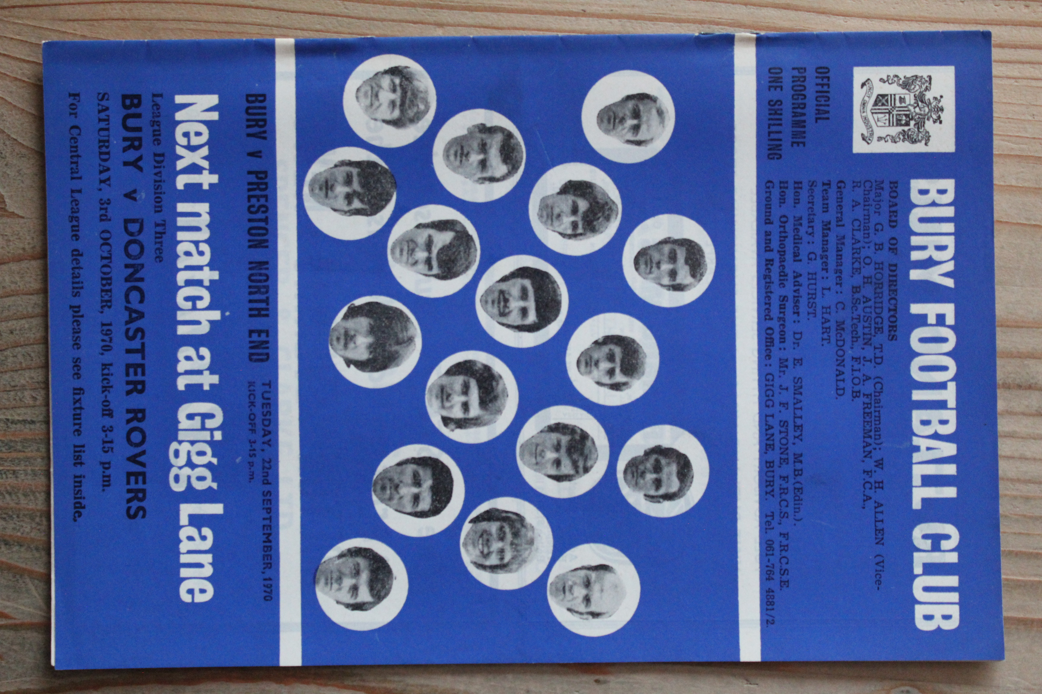 Bury FC v Preston North End FC