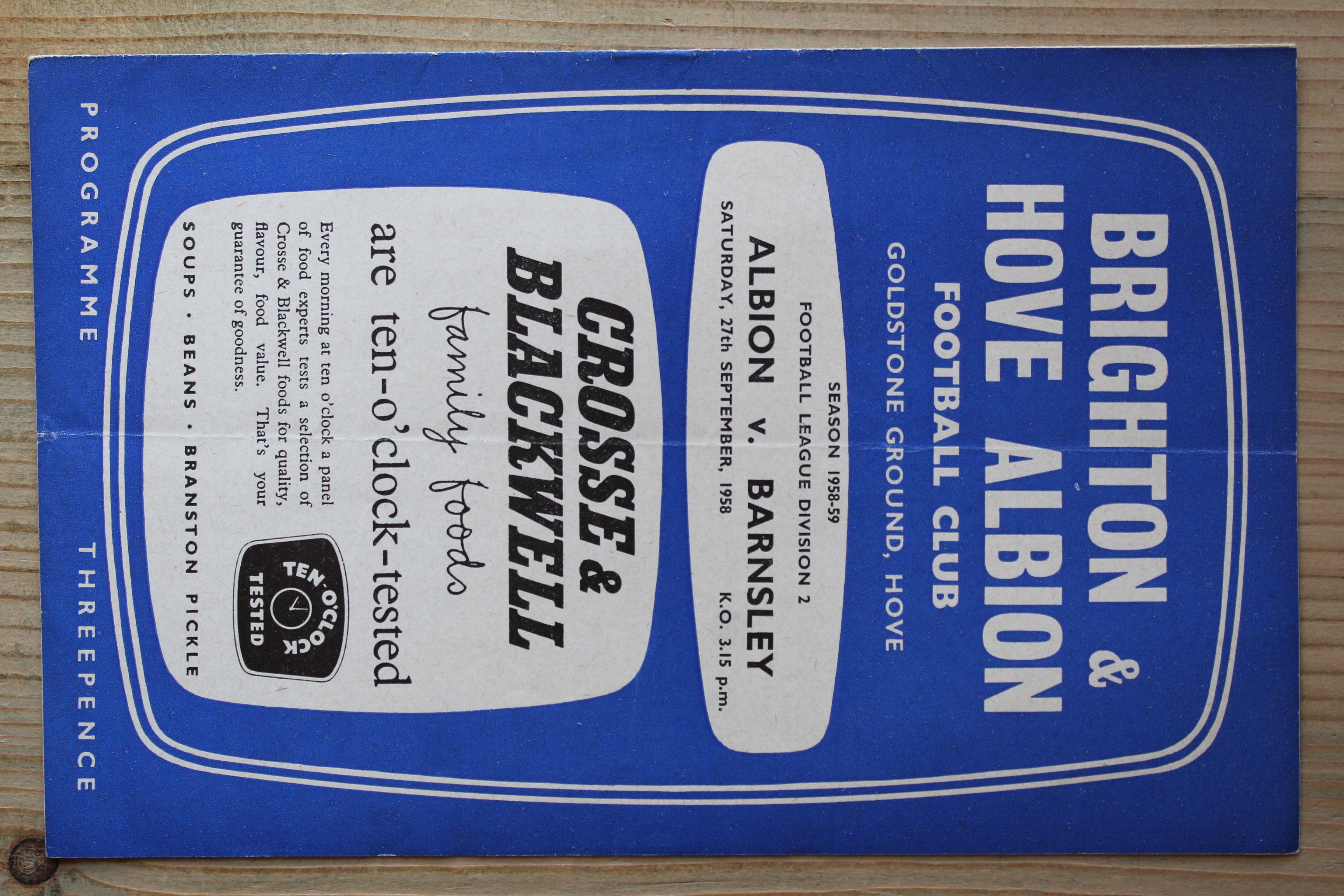 Brighton & Hove Albion FC v Barnsley FC