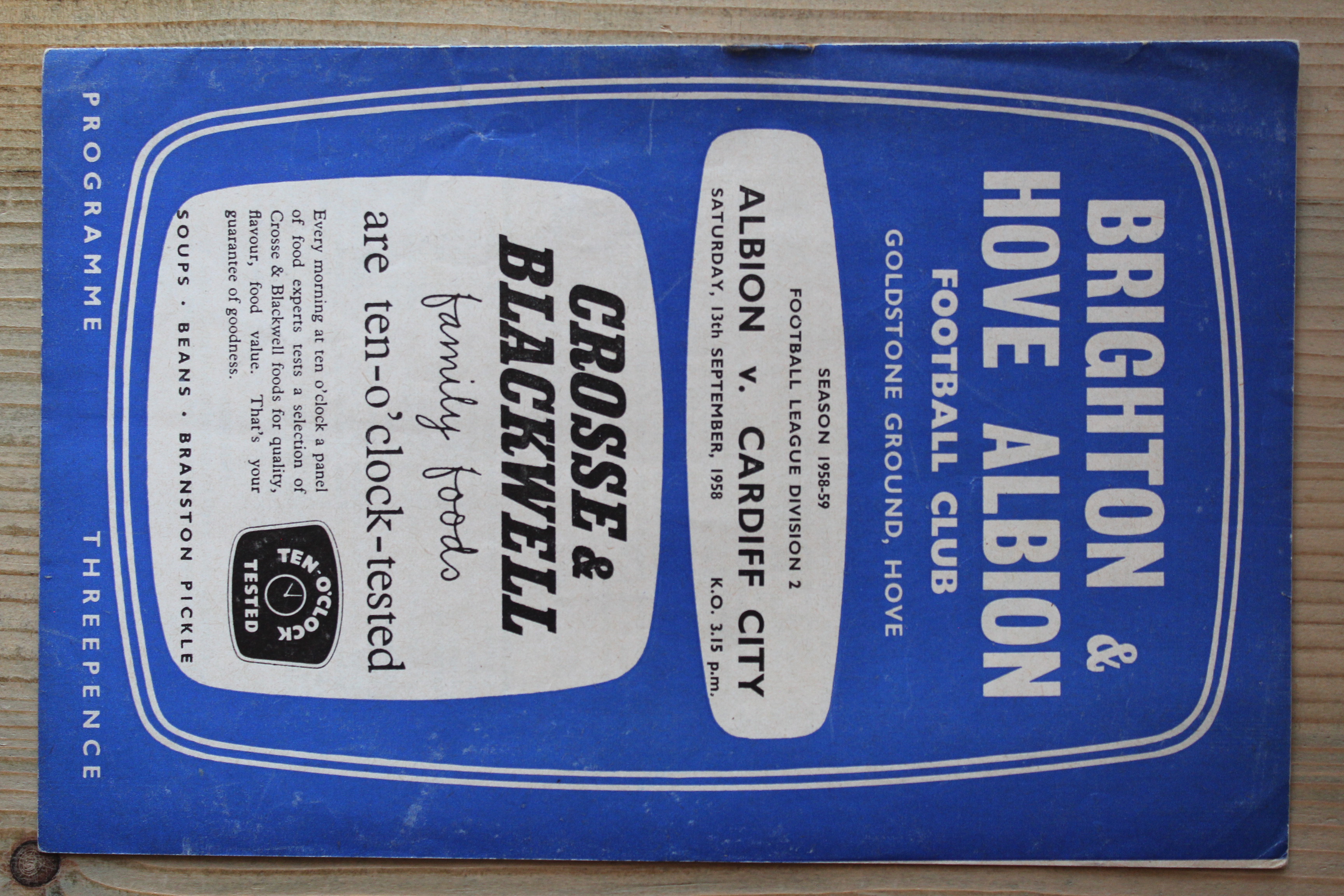 Brighton & Hove Albion FC v Cardiff City FC