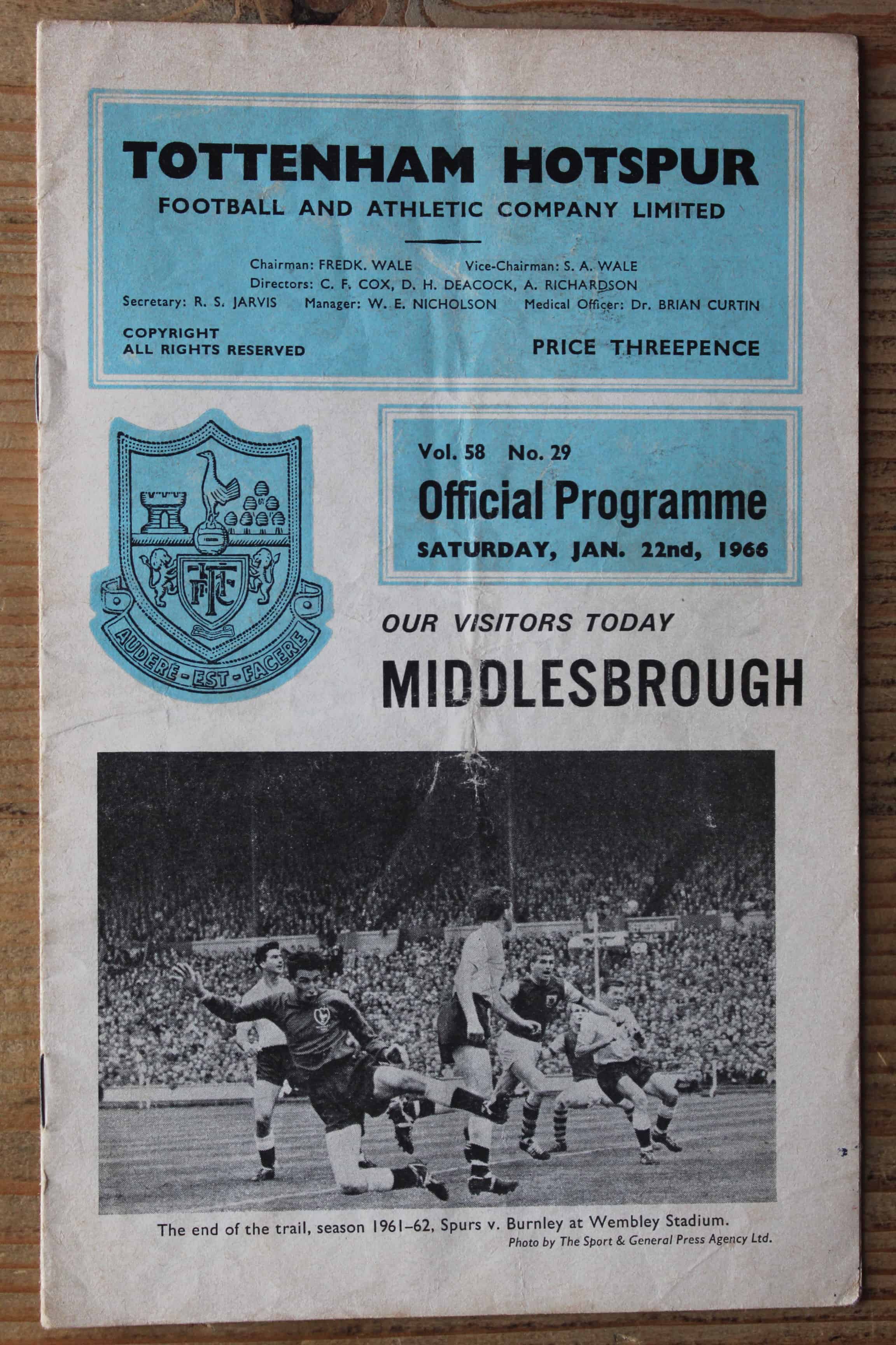 Tottenham Hotspur FC v Middlesbrough FC