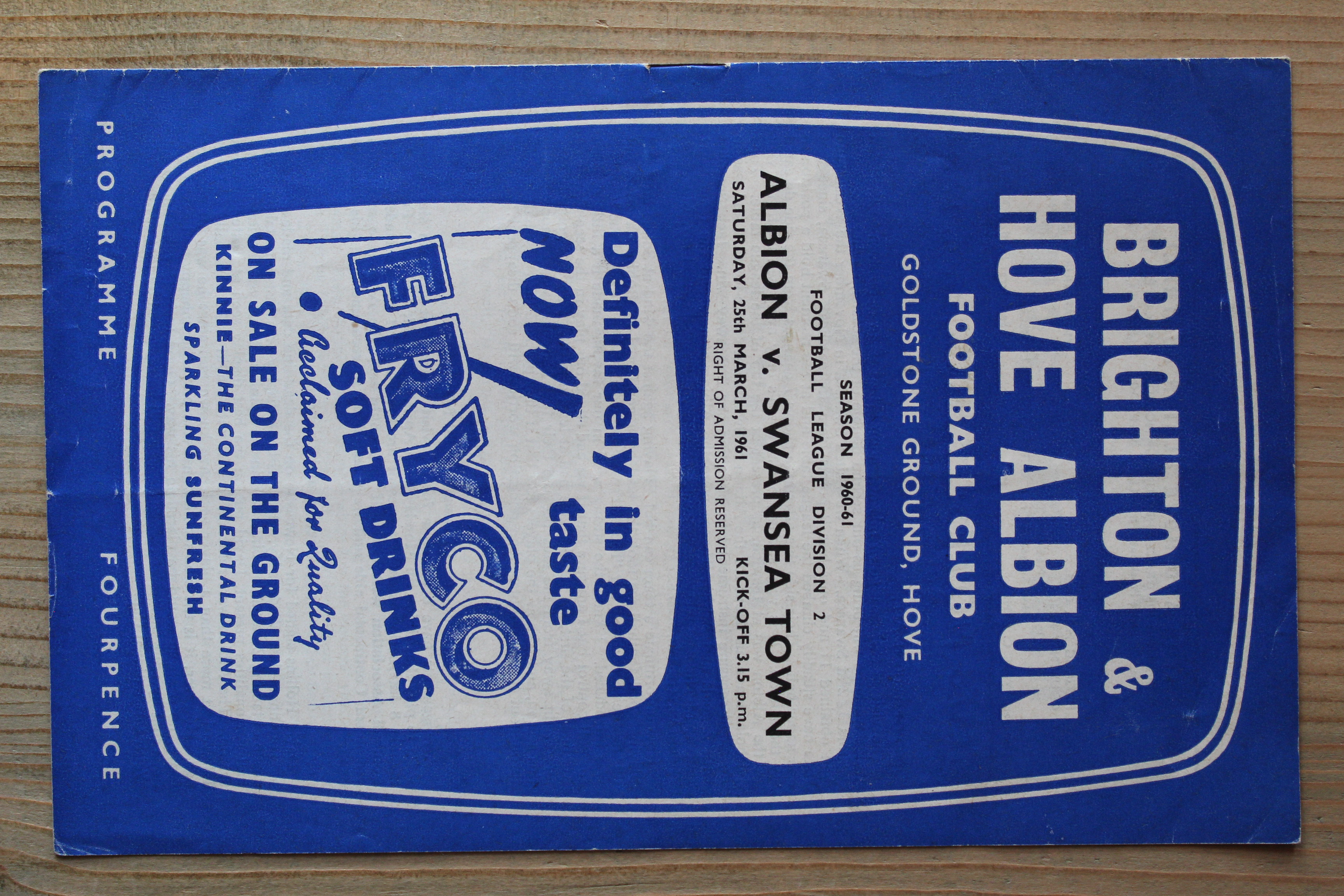 Brighton & Hove Albion FC v Swansea Town