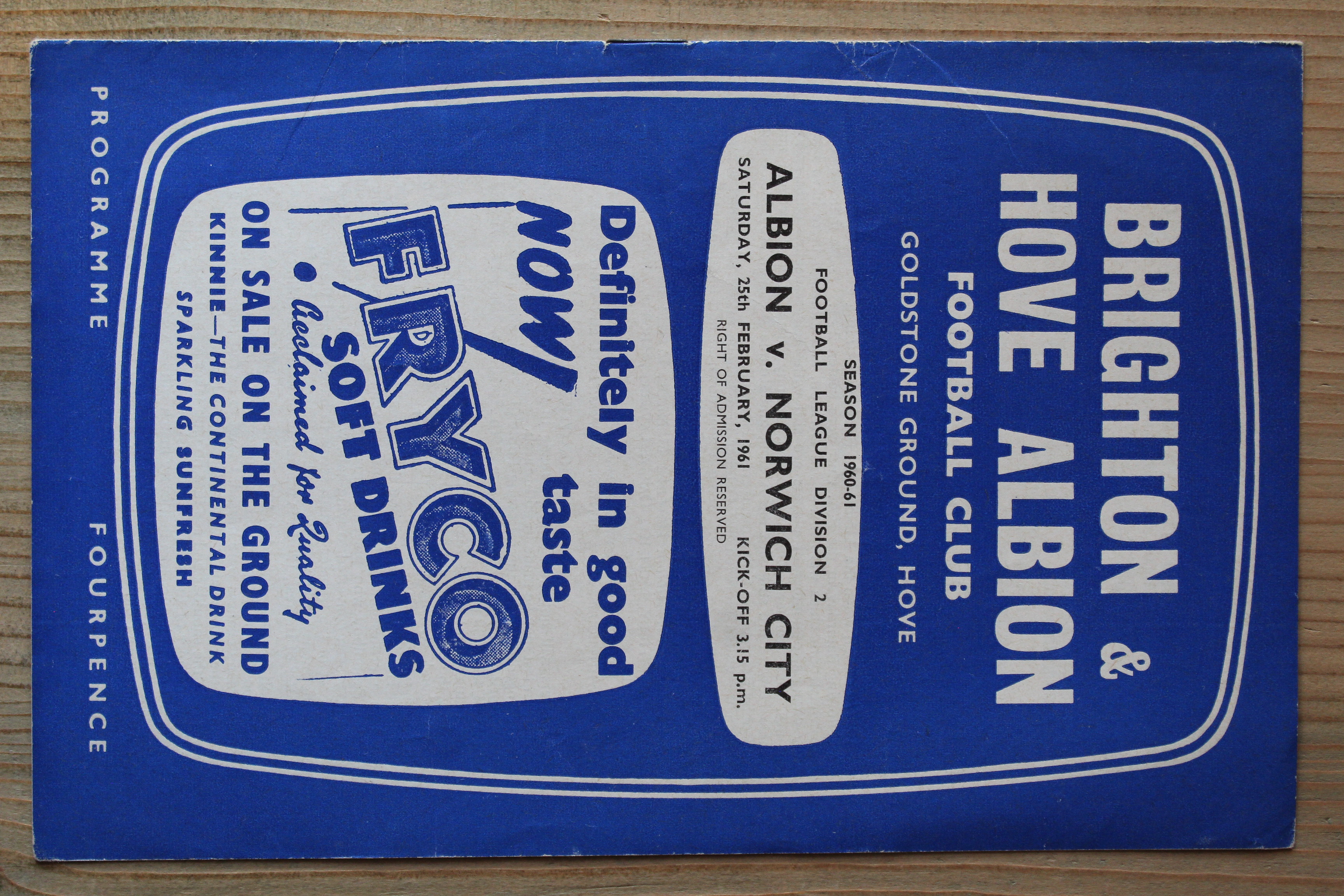 Brighton & Hove Albion FC v Norwich City FC
