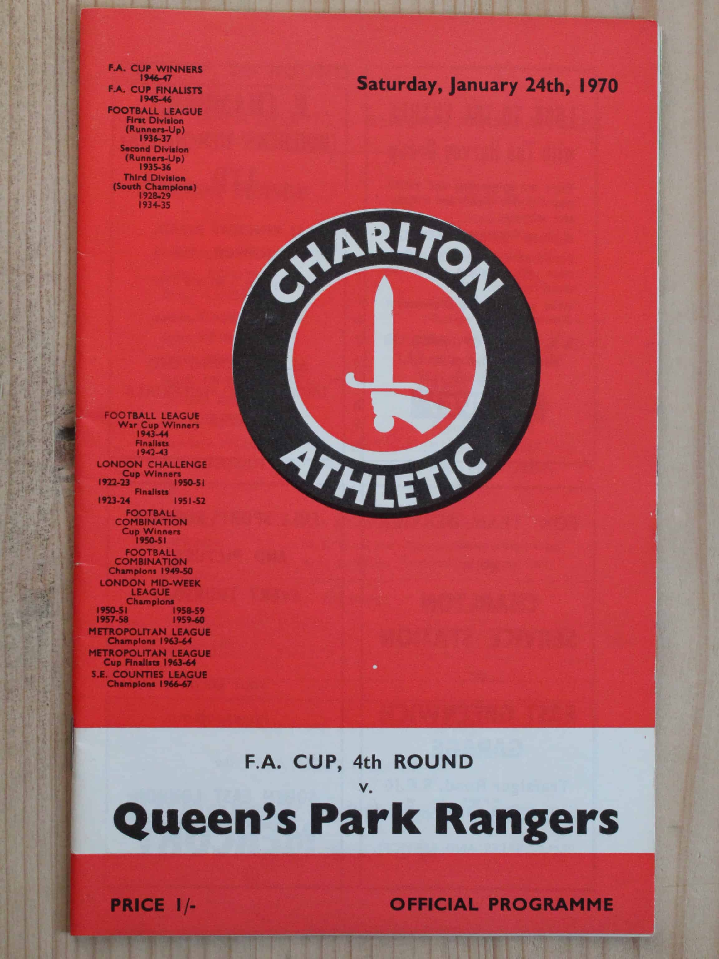 Charlton Athletic FC v Queens Park Rangers FC