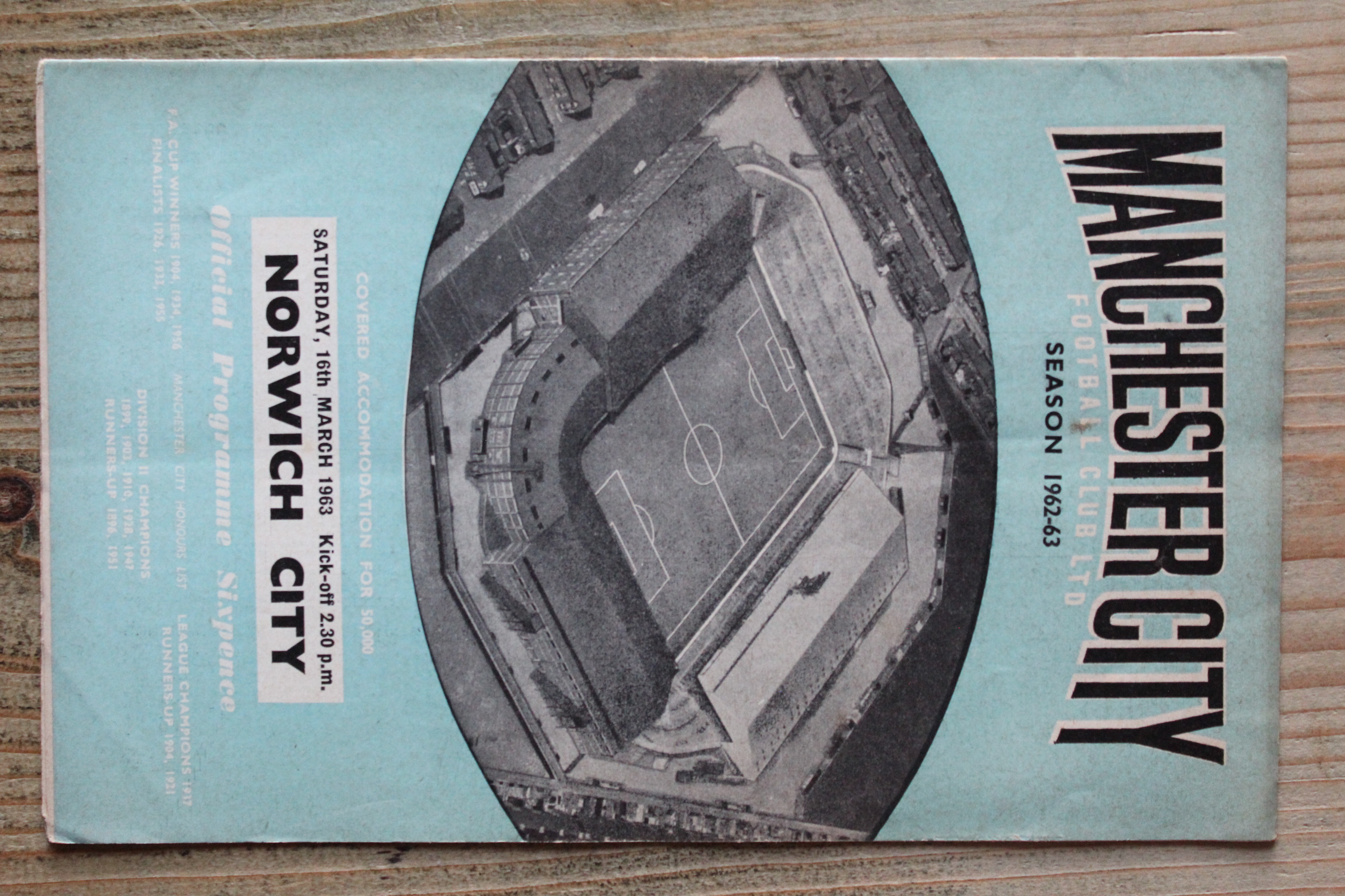 Manchester City FC v Norwich City FC