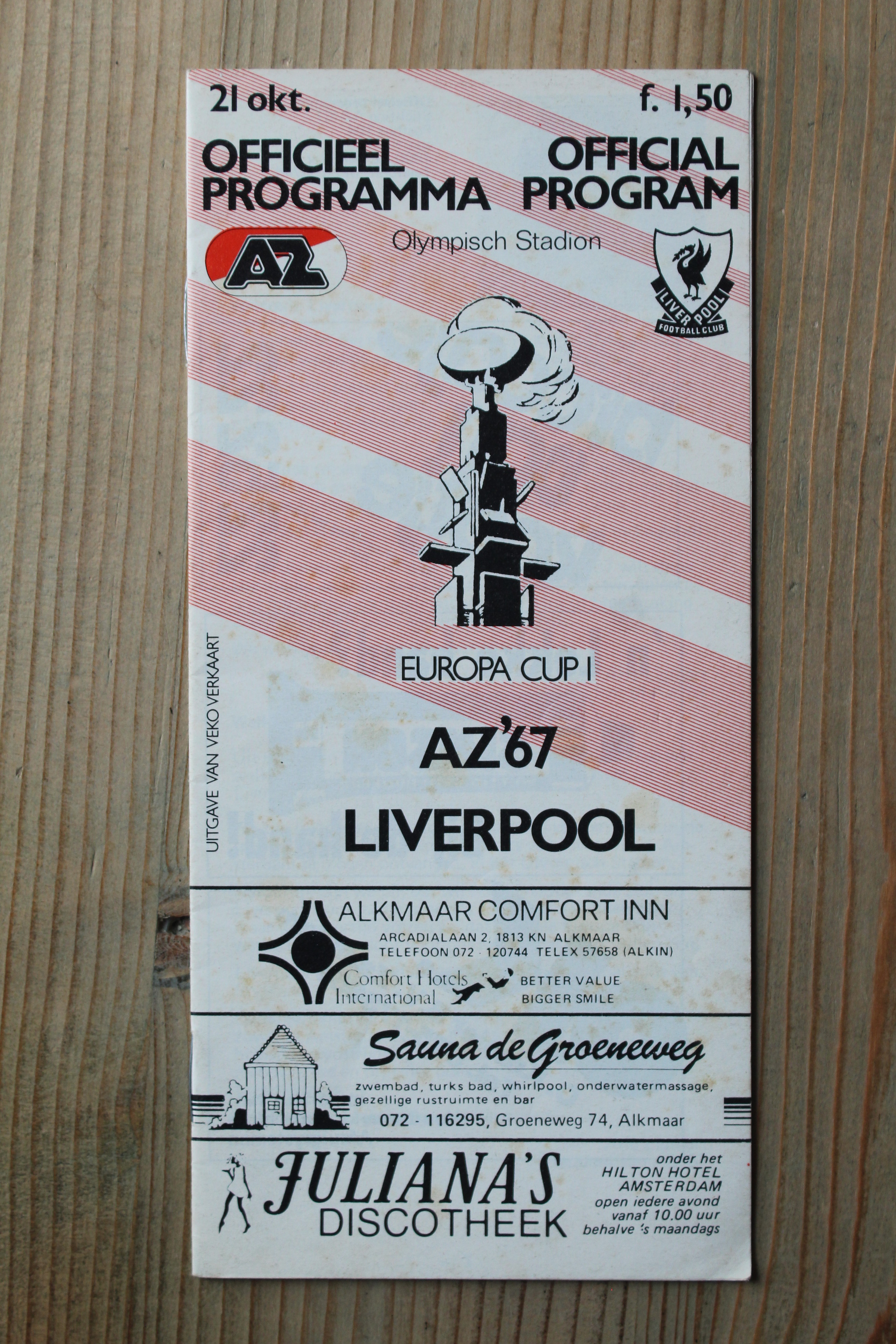 AZ 67 Alkmaar v Liverpool FC