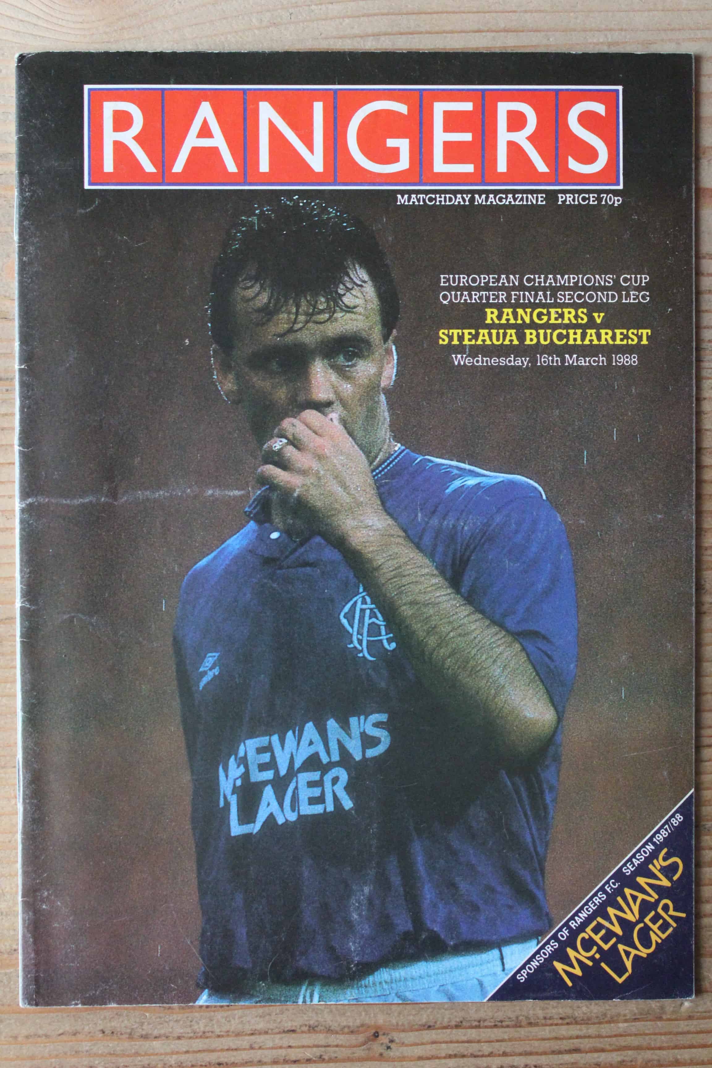 Rangers (Glasgow) FC v Steaua Bucharest