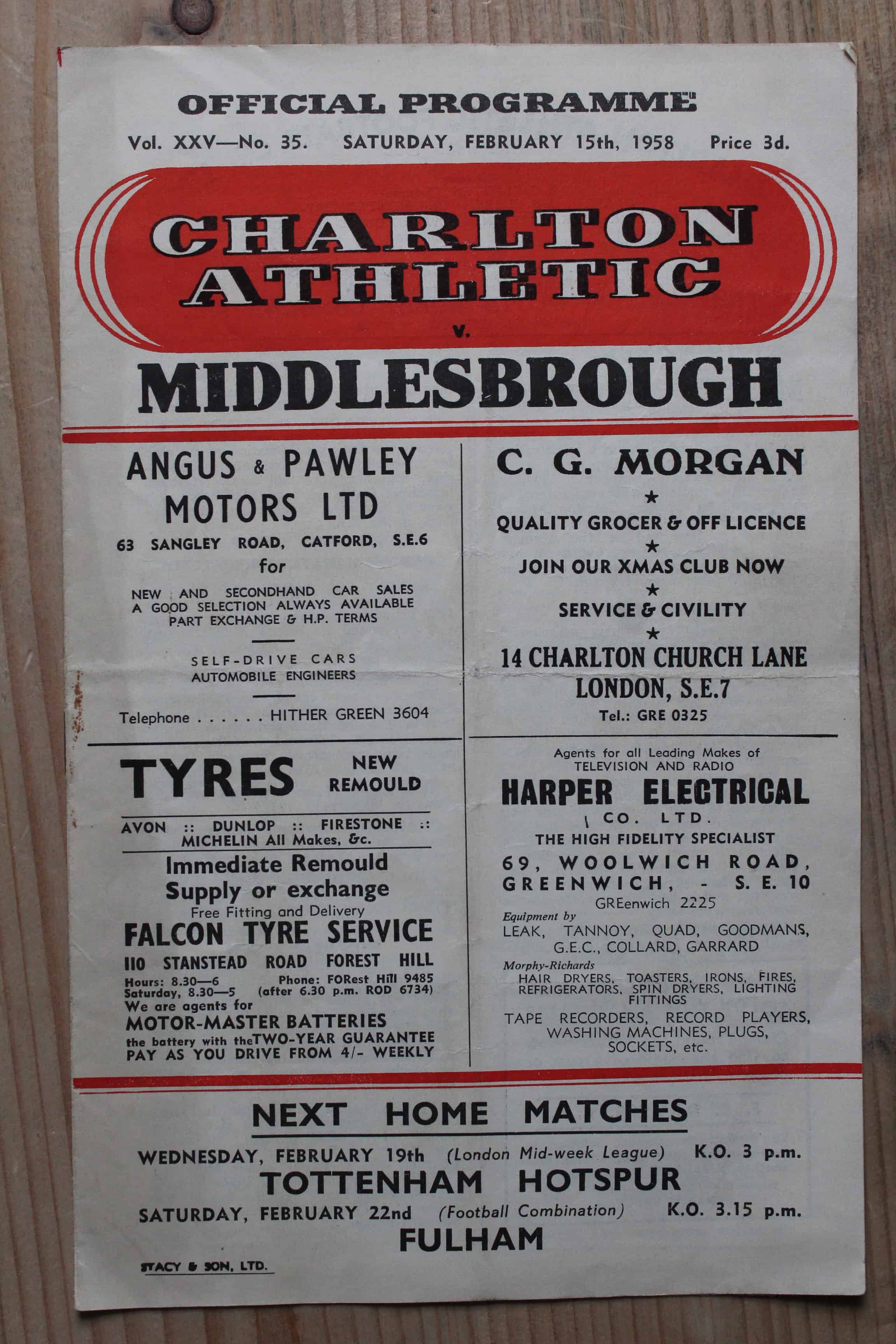 Charlton Athletic FC v Middlesbrough FC