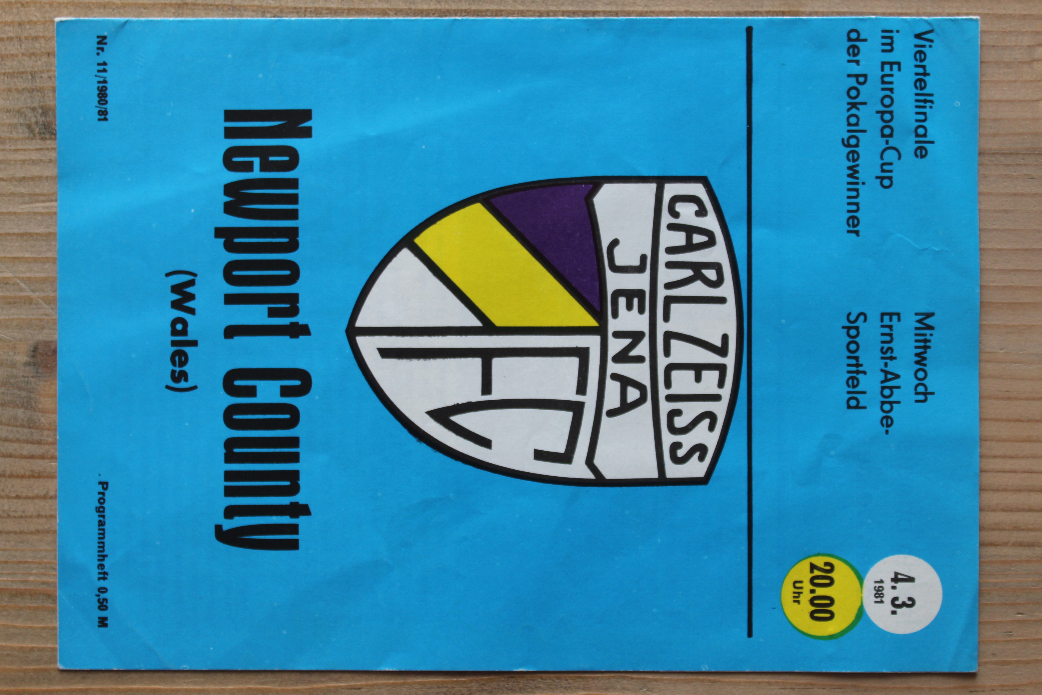 Carl Zeiss Jena v Newport County