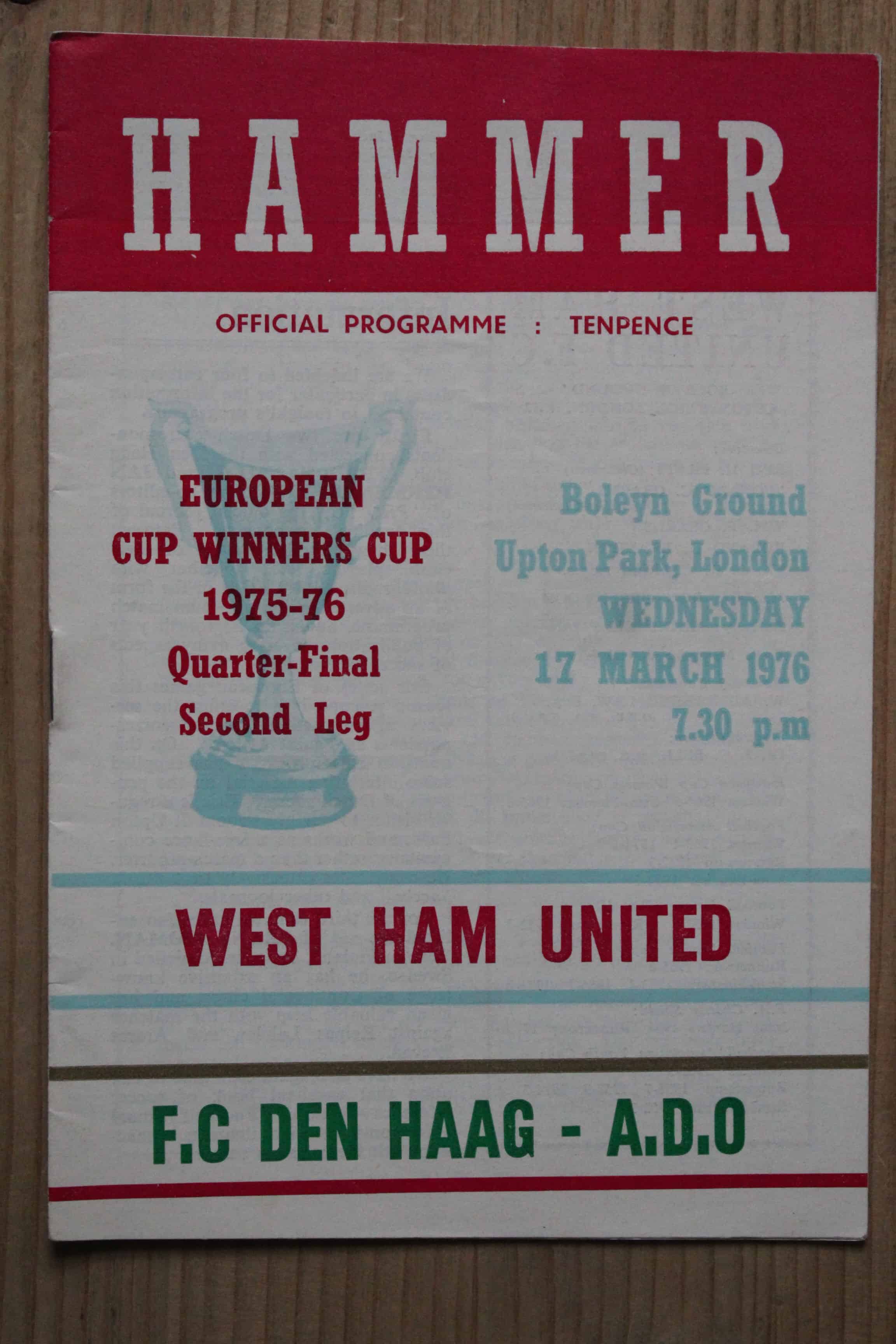 West Ham United FC v ADO Den Haag