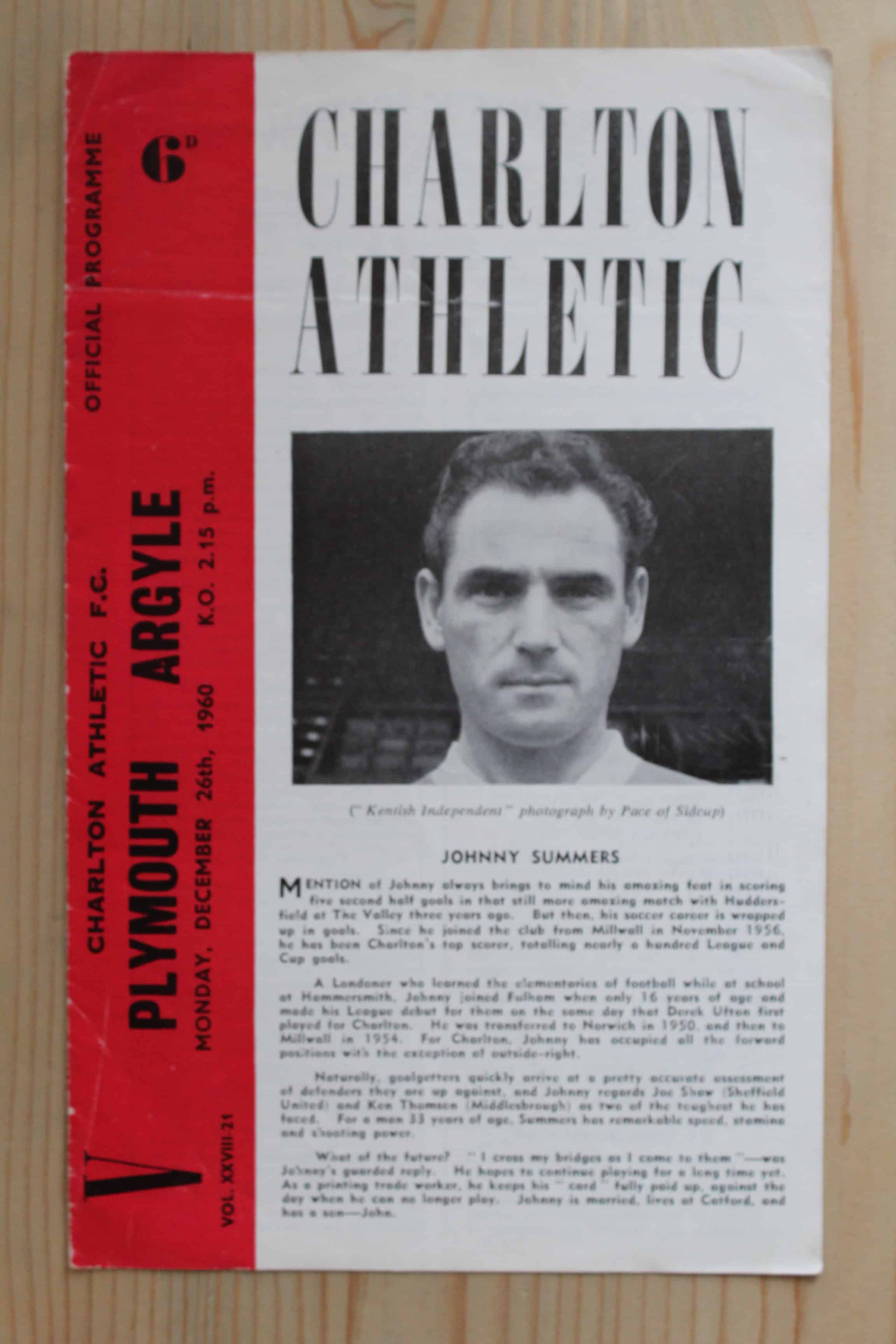 Charlton Athletic FC v Plymouth Argyle FC