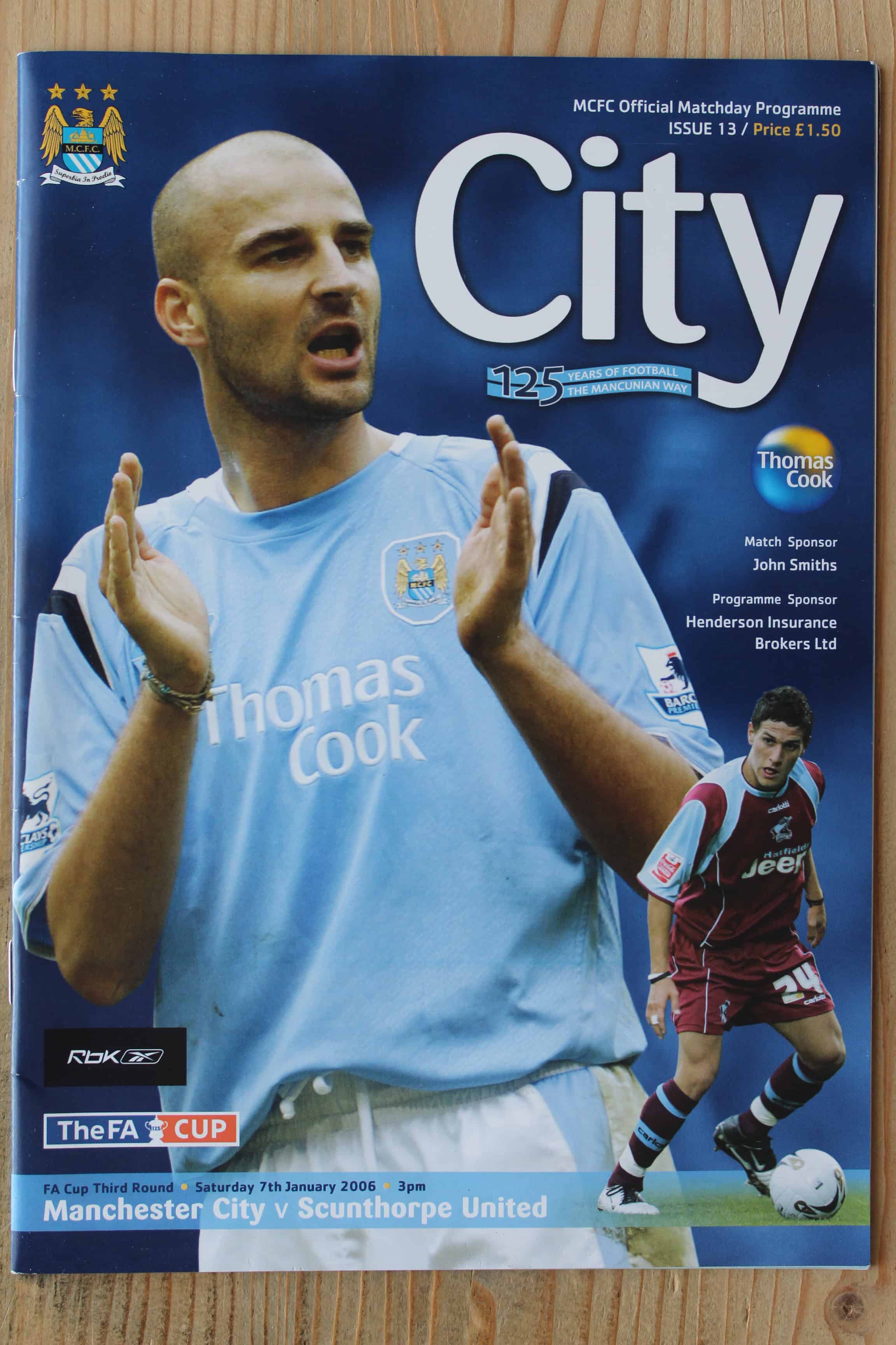 Manchester City FC v Scunthorpe United FC