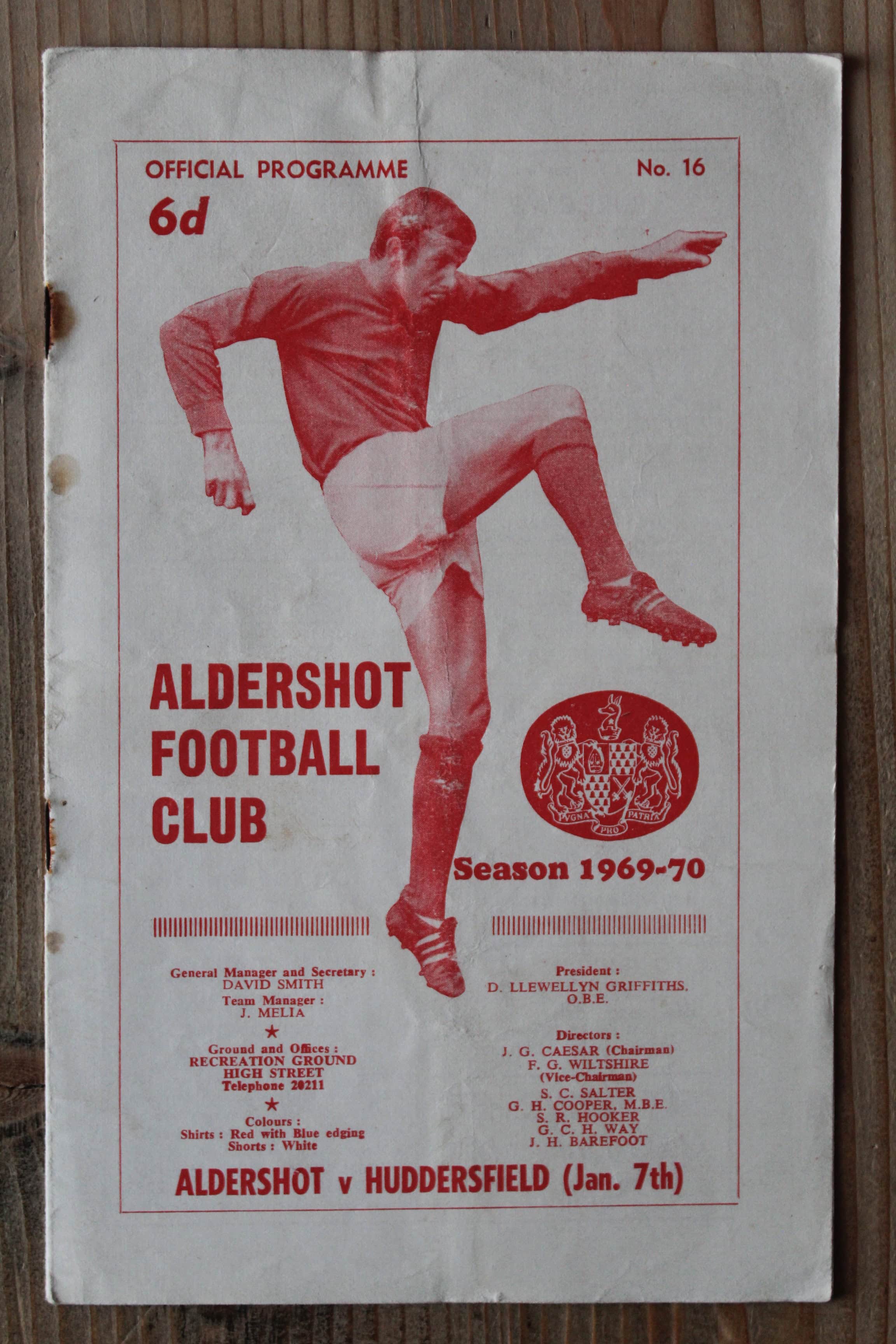 Aldershot F.C v Huddersfield Town FC