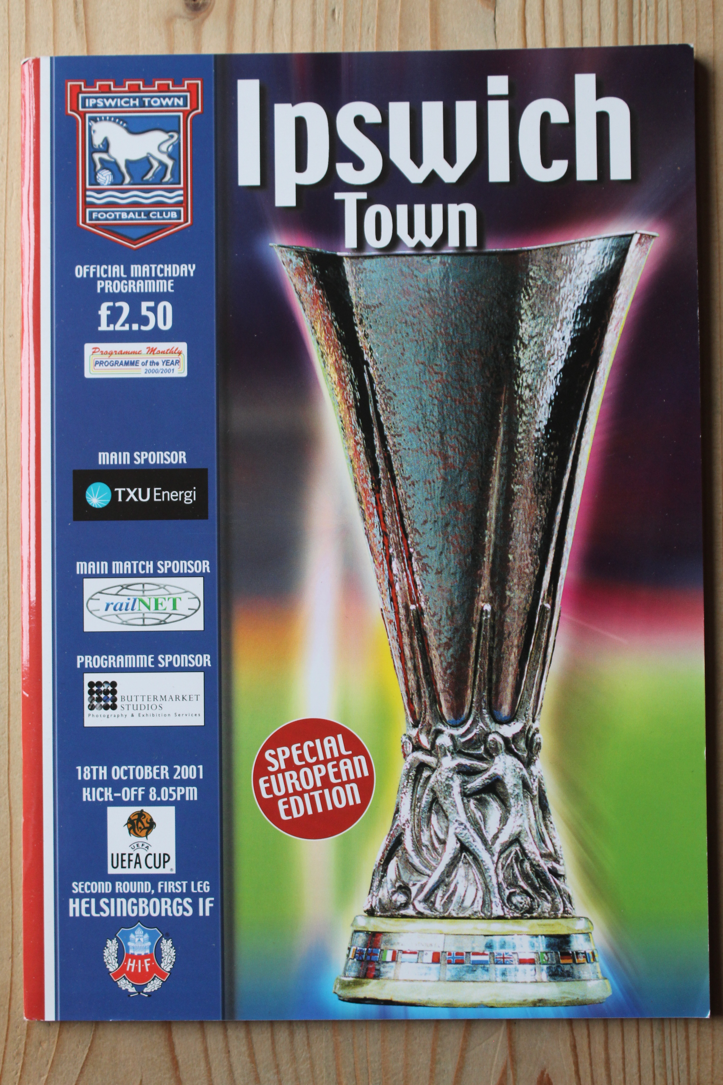 Ipswich Town FC v Helsingborg