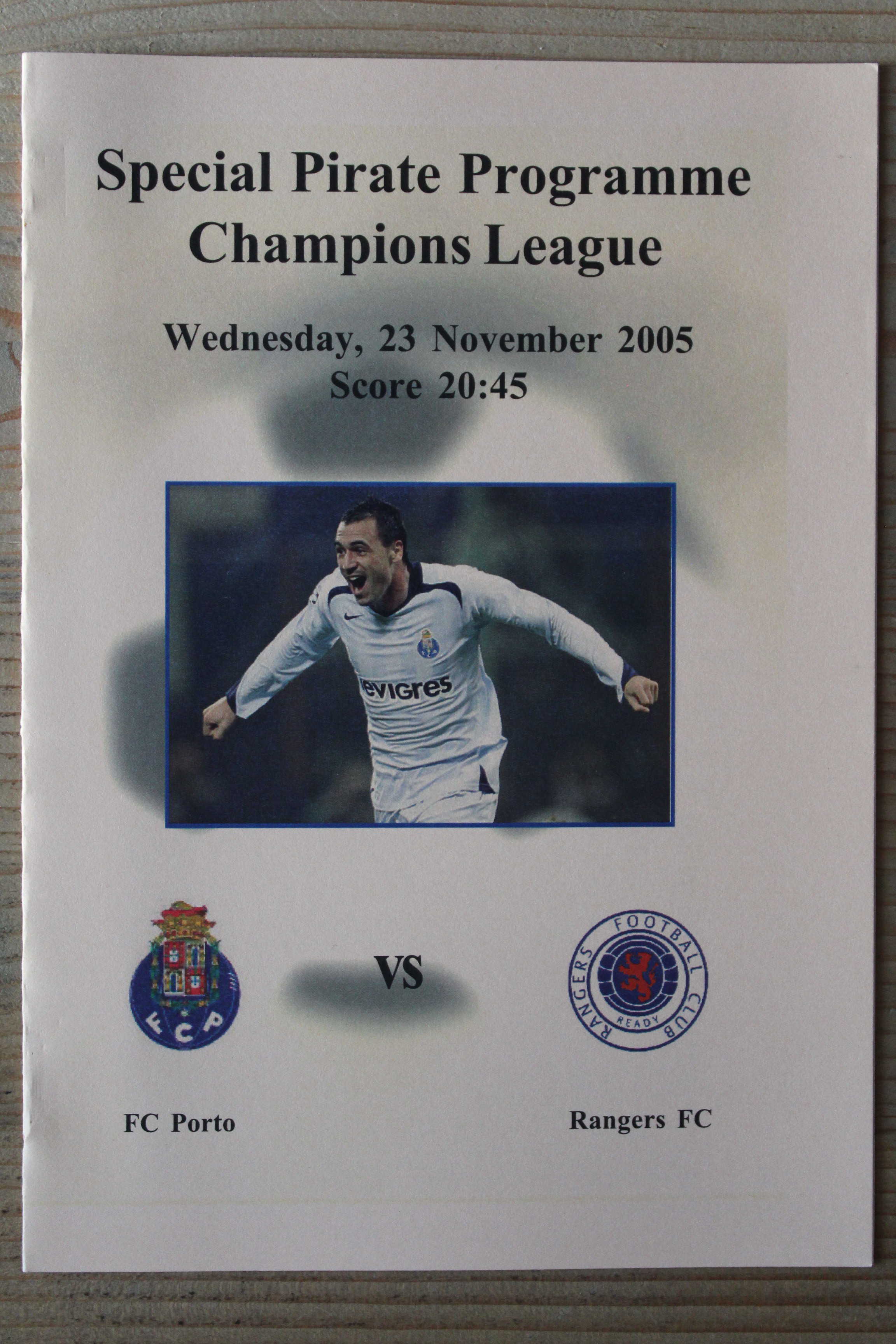 FC Porto v Rangers (Glasgow) FC