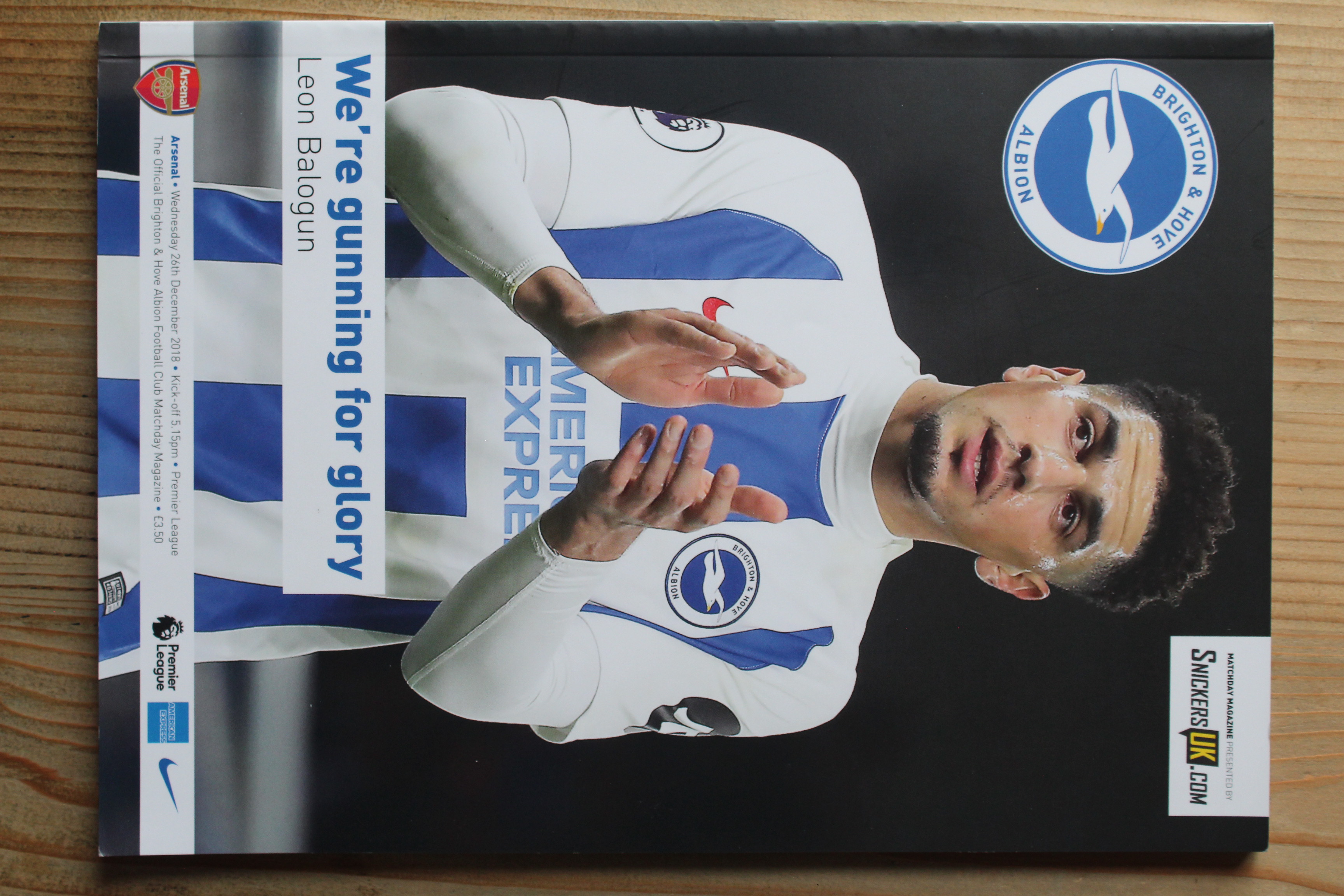 Brighton & Hove Albion FC v Arsenal FC