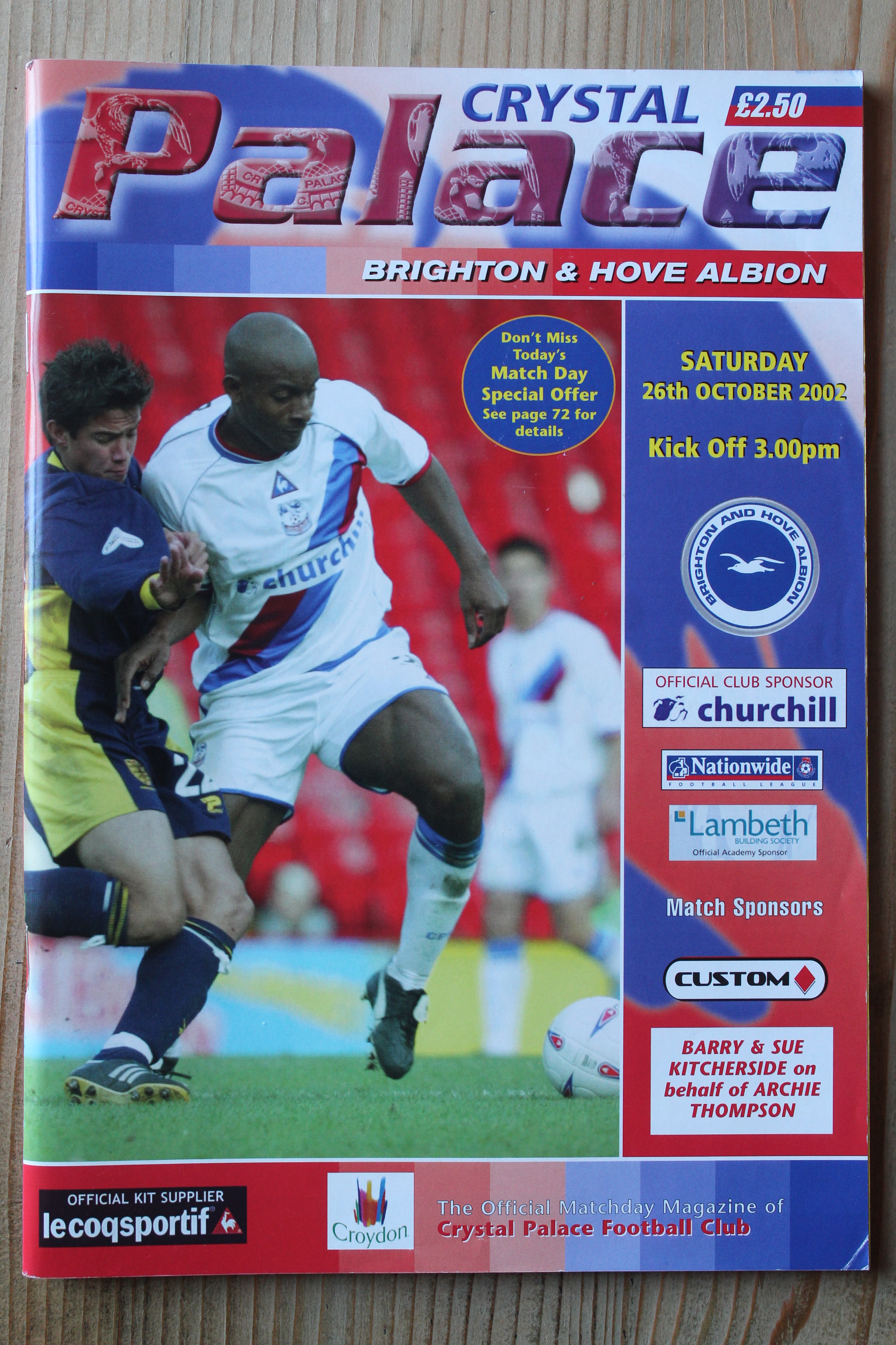 Crystal Palace FC v Brighton & Hove Albion FC