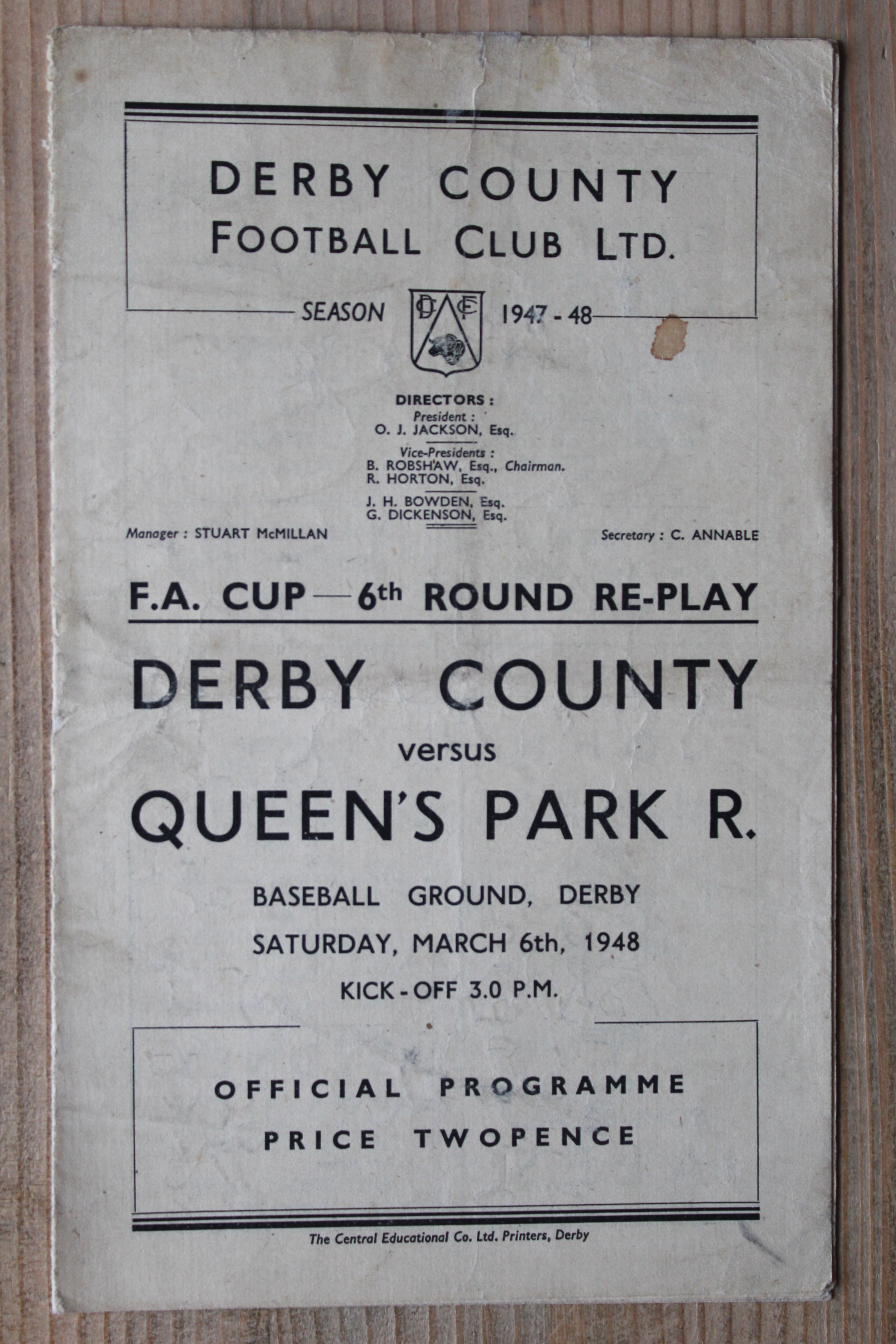 Derby County FC v Queens Park Rangers FC