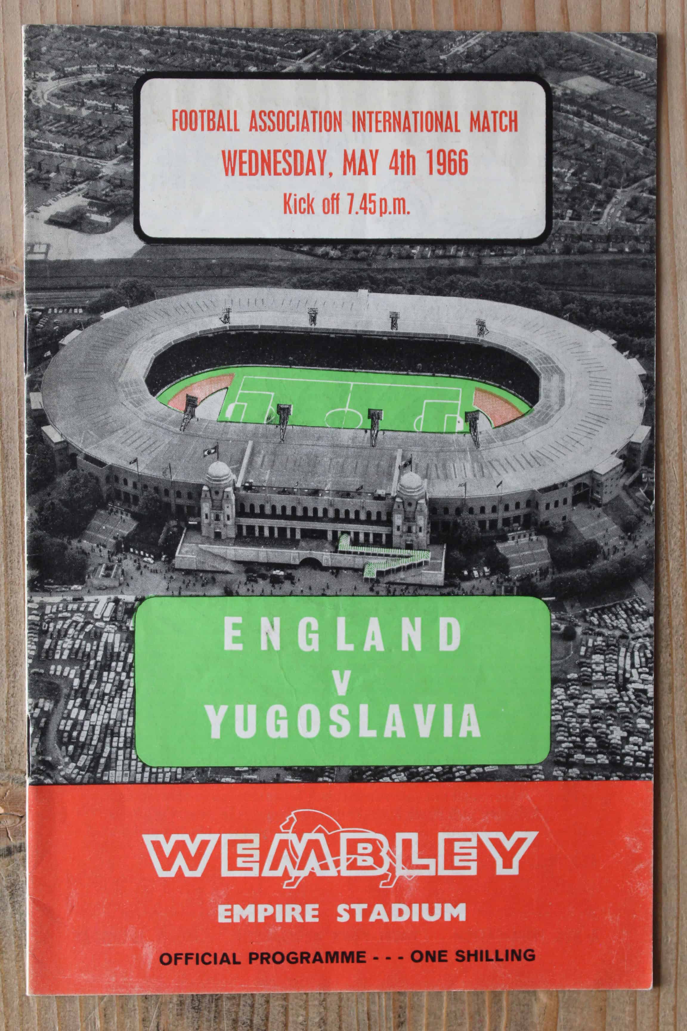 England v Yugoslavia