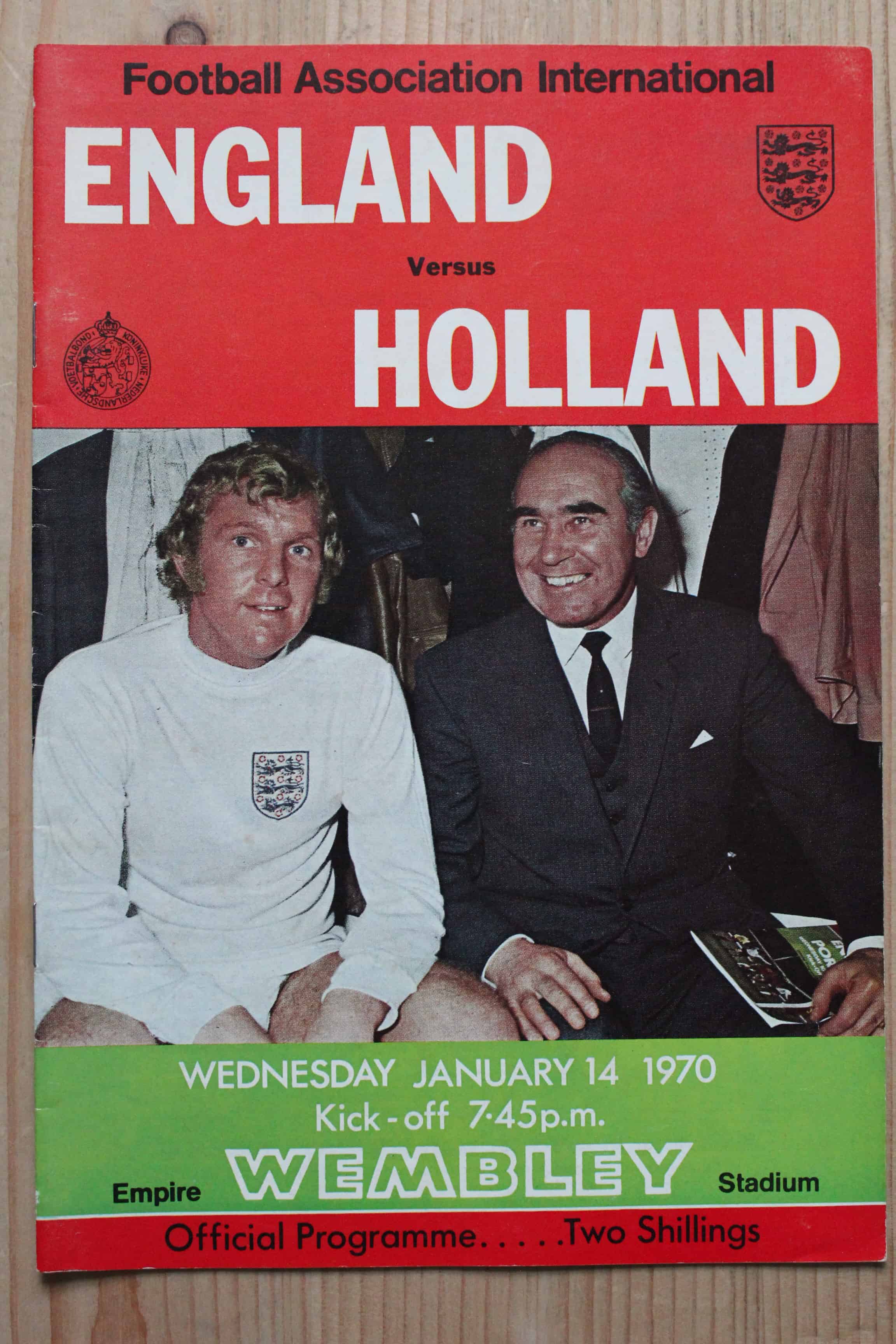 England v Holland (Netherlands)