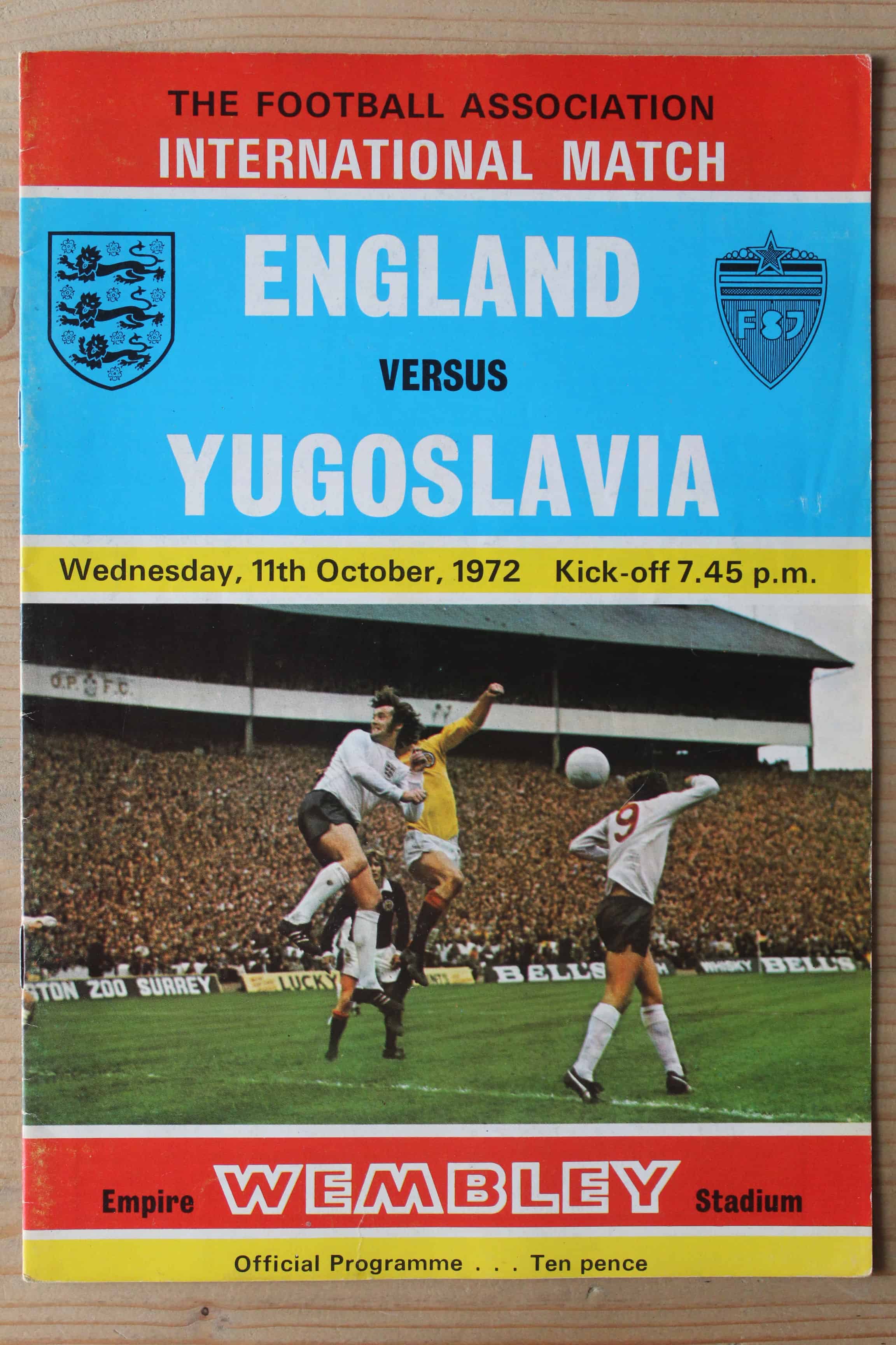 England v Yugoslavia