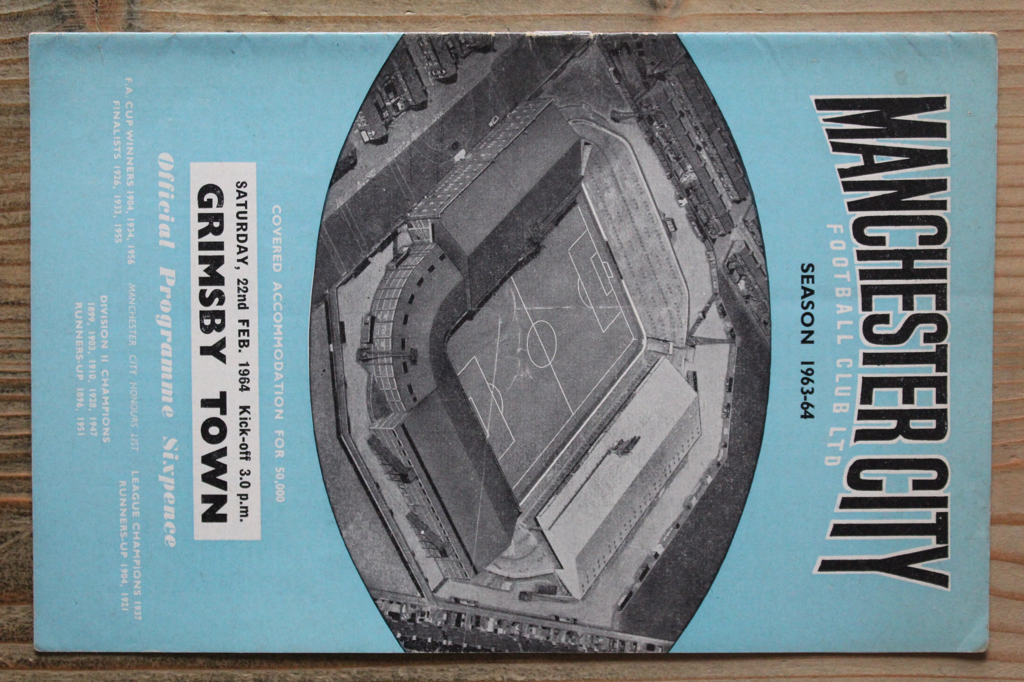 Manchester City FC v Grimsby Town FC