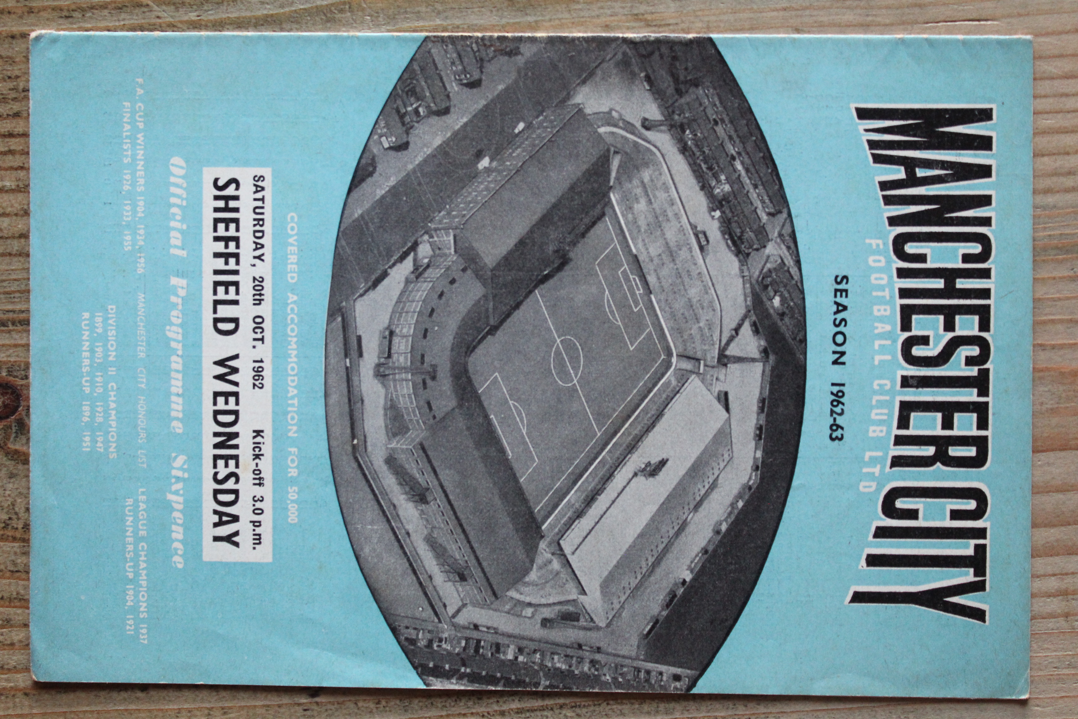 Manchester City FC v Sheffield Wednesday FC 