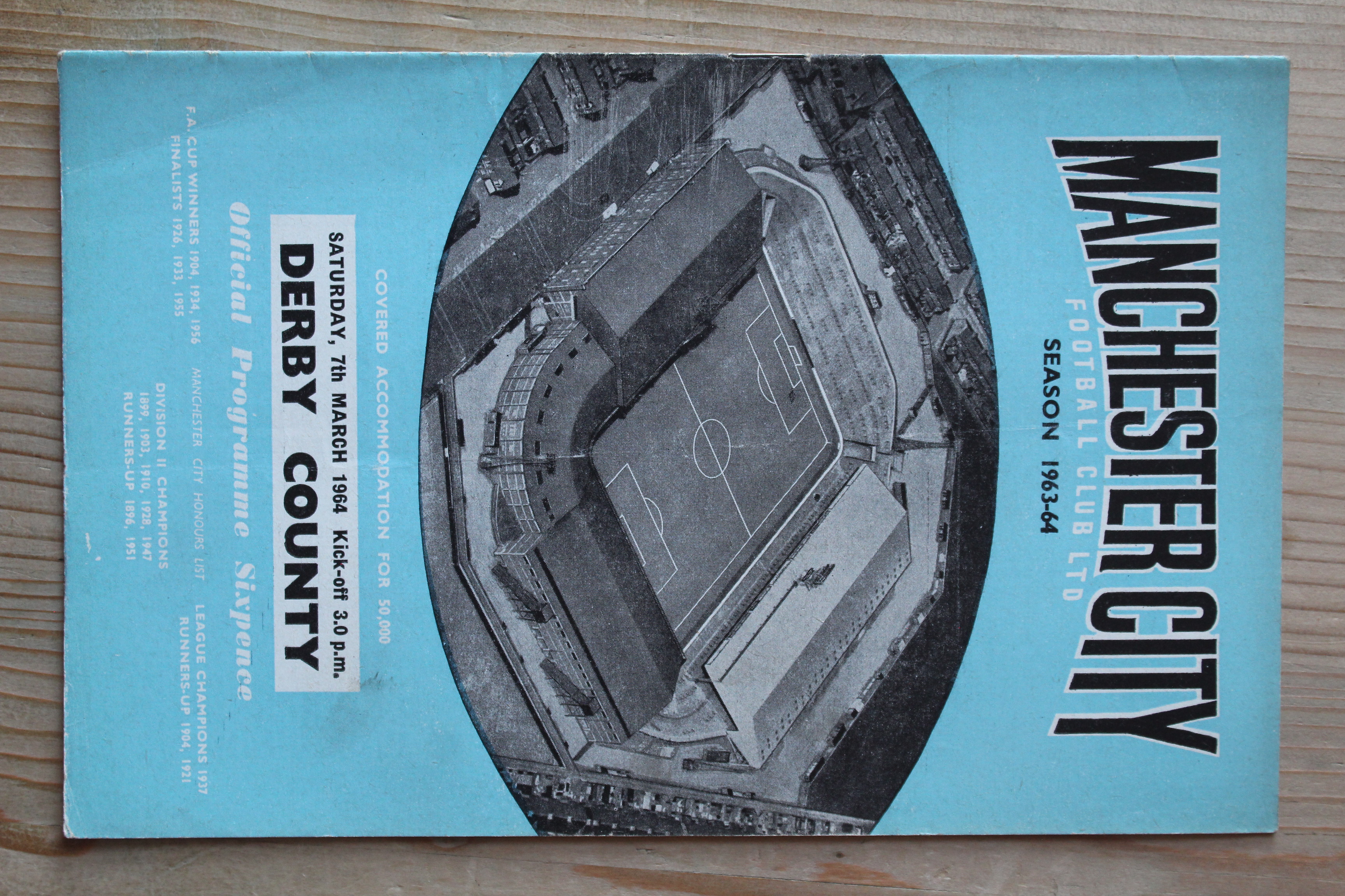 Manchester City FC v Derby County FC